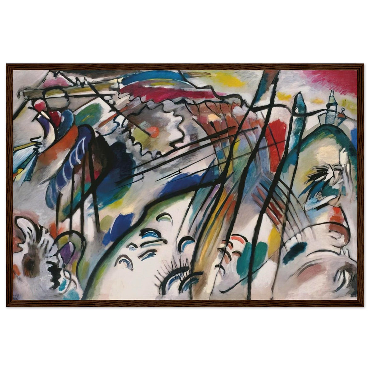 IMPROVISATION 28 SECOND VERSION 1912 Framed Poster | Wassily Kandinsky Framed Prints Wall Art | Wassily Kandinsky Shop