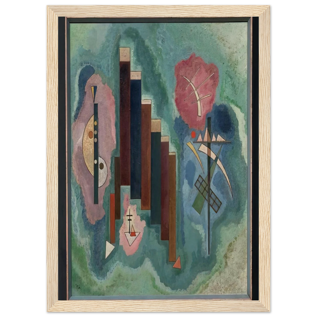 DOWNWARDS 1929 Framed Poster | Wassily Kandinsky Framed Prints Wall Art | Wassily Kandinsky Shop