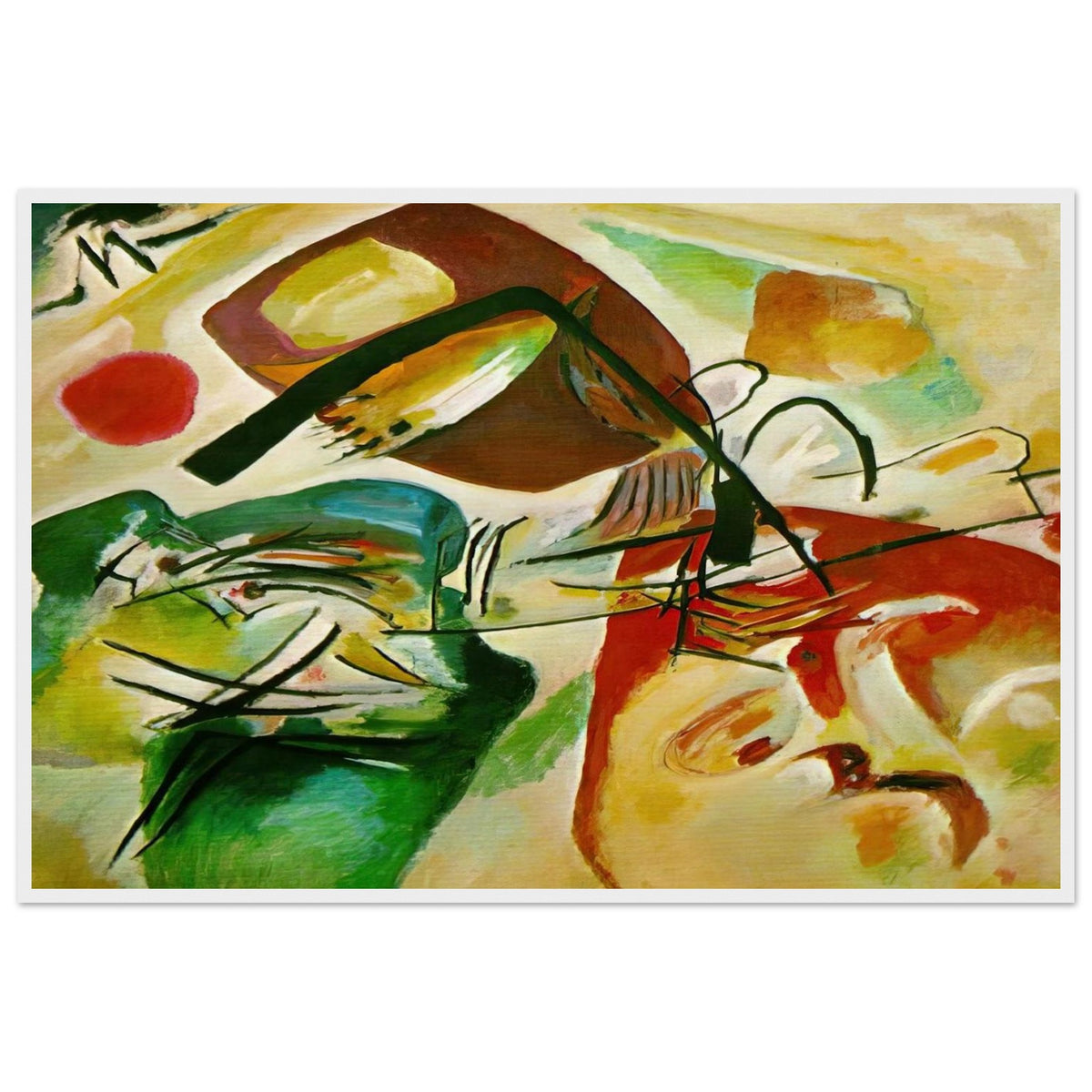 PICTURE WITH A BLACK ARCH 1912 Framed Poster | Wassily Kandinsky Framed Prints Wall Art | Wassily Kandinsky Shop