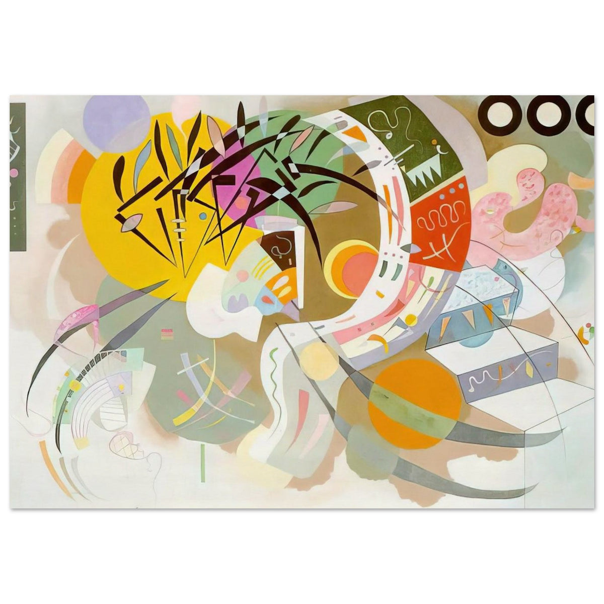 DOMINANT CURVE 1936 Poster | Wassily Kandinsky Poster | Wassily Kandinsky Shop