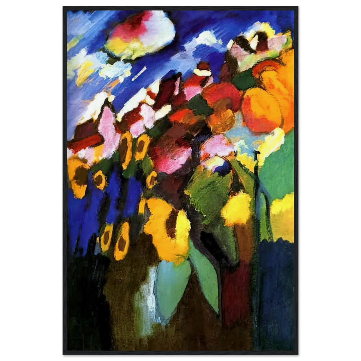 MURNAU GARDEN 1909 Framed Poster | Wassily Kandinsky Framed Prints Wall Art | Wassily Kandinsky Shop