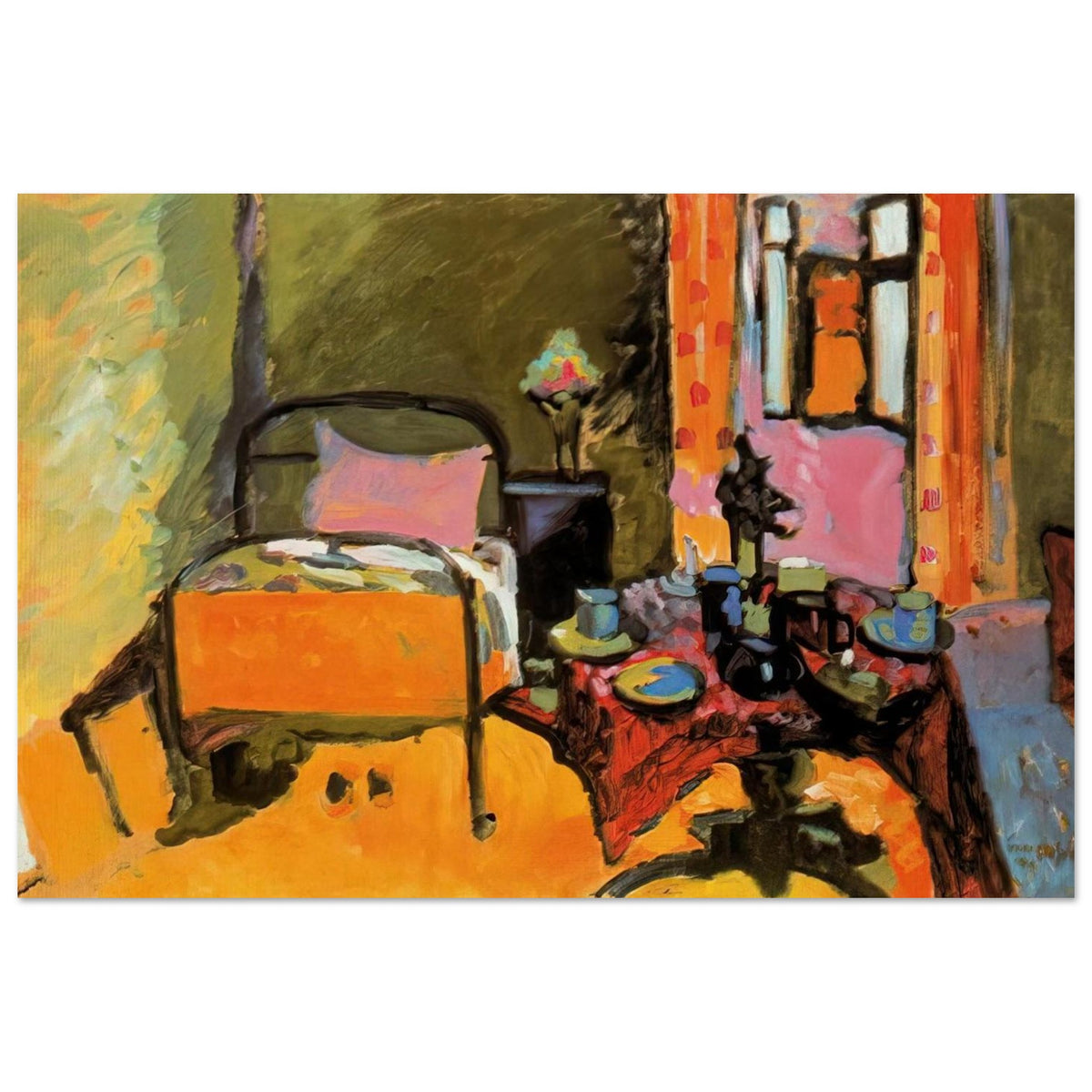 BEDROOM IN AINTMILLERSTRASSE 1909 Poster | Wassily Kandinsky Poster | Wassily Kandinsky Shop