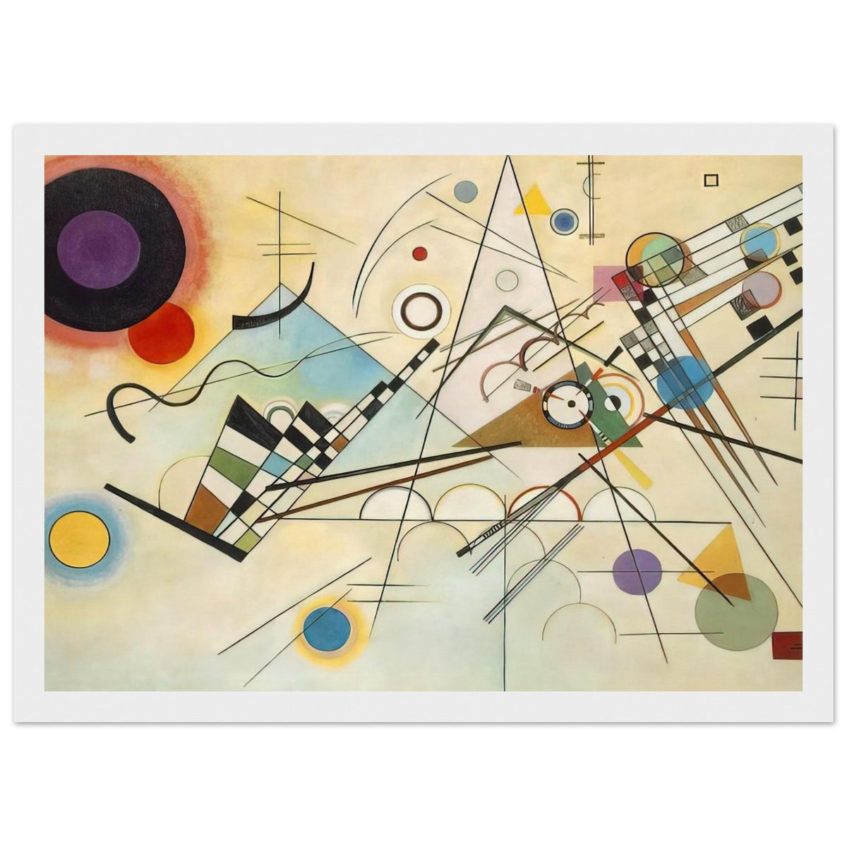 COMPOSITION VIII 1923 Framed Poster | Wassily Kandinsky Framed Prints Wall Art | Wassily Kandinsky Shop