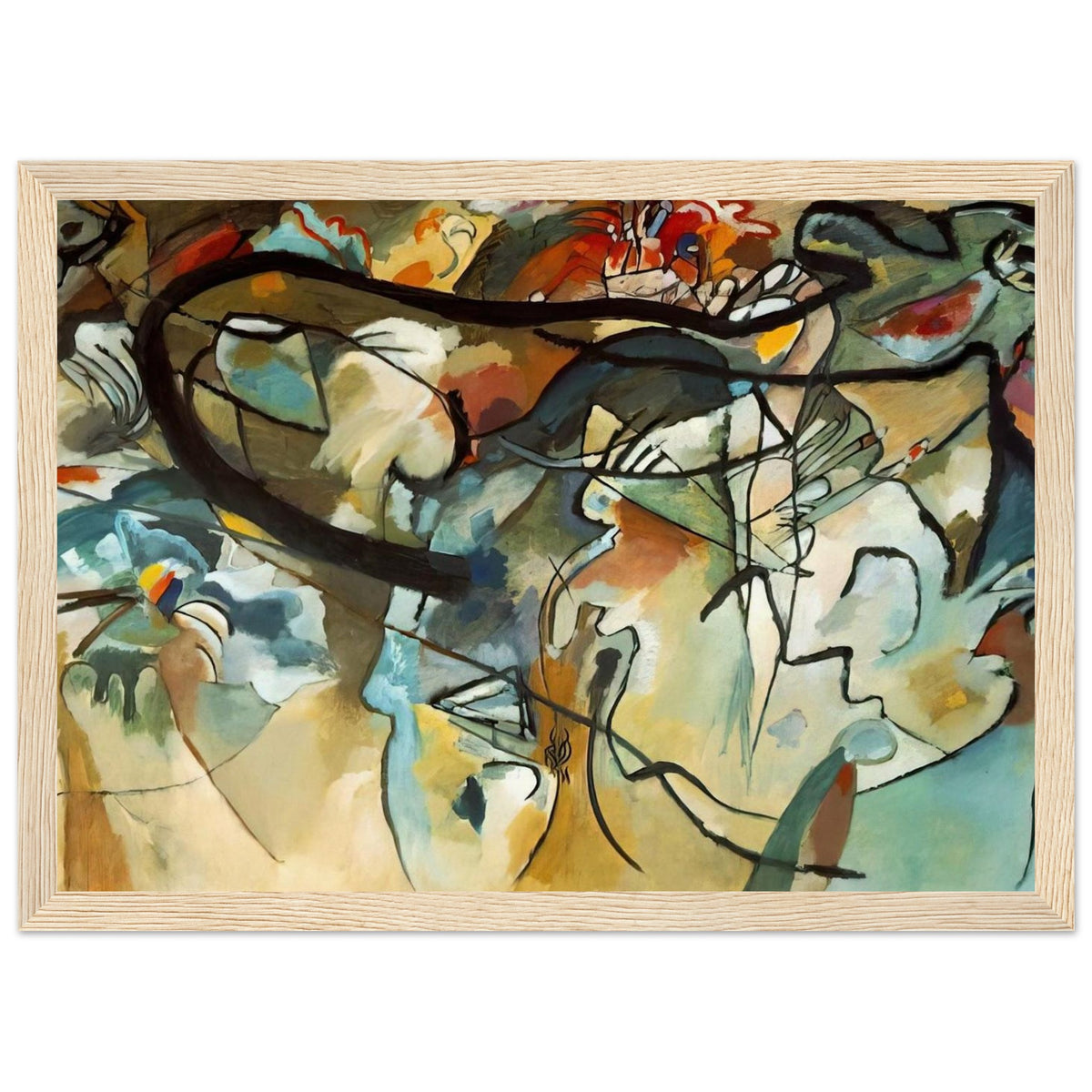 COMPOSITION V 1911 Framed Poster | Wassily Kandinsky Framed Prints Wall Art | Wassily Kandinsky Shop