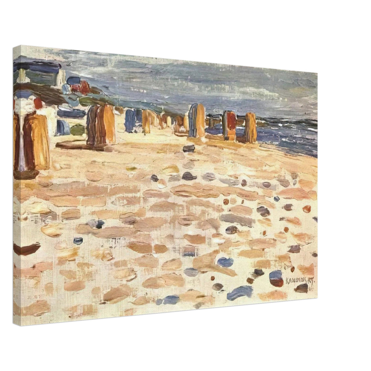 BEACH BASKETS IN HOLLAND 1904 Canvas | Wassily Kandinsky Canvas | Wassily Kandinsky Shop