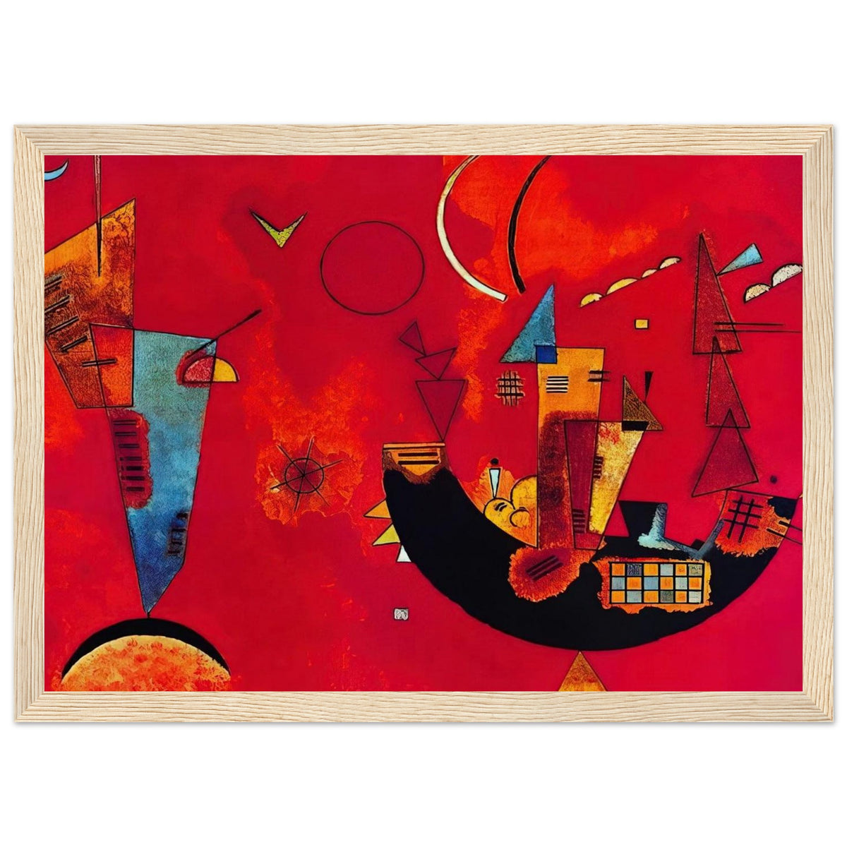 MIT UND GEGEN 1929 Framed Poster | Wassily Kandinsky Framed Prints Wall Art | Wassily Kandinsky Shop