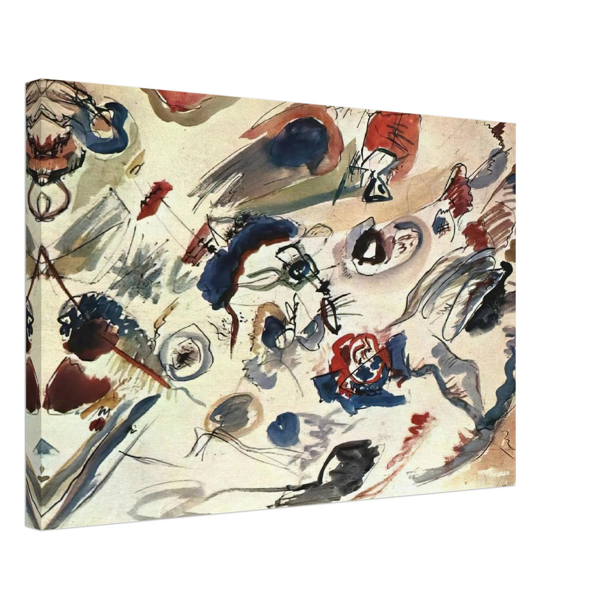 FIRST ABSTRACT WATERCOLOR 1910 Canvas | Wassily Kandinsky Canvas | Wassily Kandinsky Shop