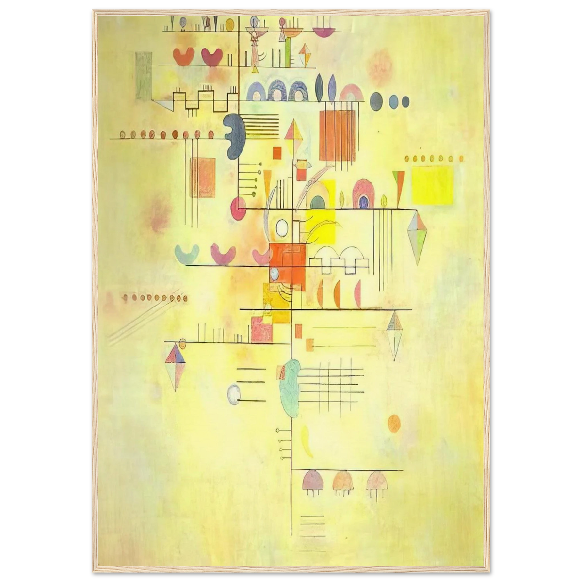 GENTLE ACCENT 1934 Framed Poster | Wassily Kandinsky Framed Prints Wall Art | Wassily Kandinsky Shop