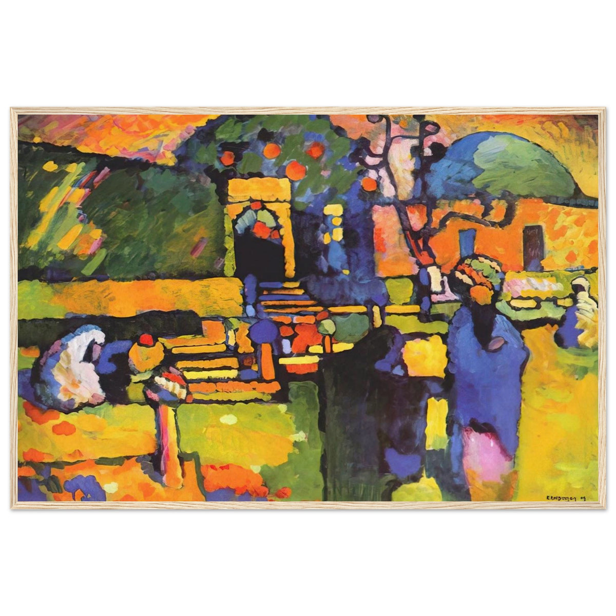 ARABS I CEMETERY 1909 Framed Poster | Wassily Kandinsky Framed Prints Wall Art | Wassily Kandinsky Shop