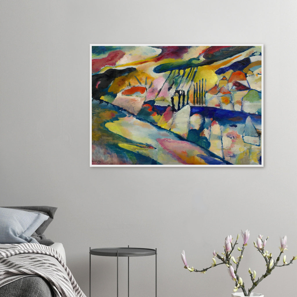 LANDSCAPE WITH RAIN 1913 Framed Poster | Wassily Kandinsky Framed Prints Wall Art | Wassily Kandinsky Shop