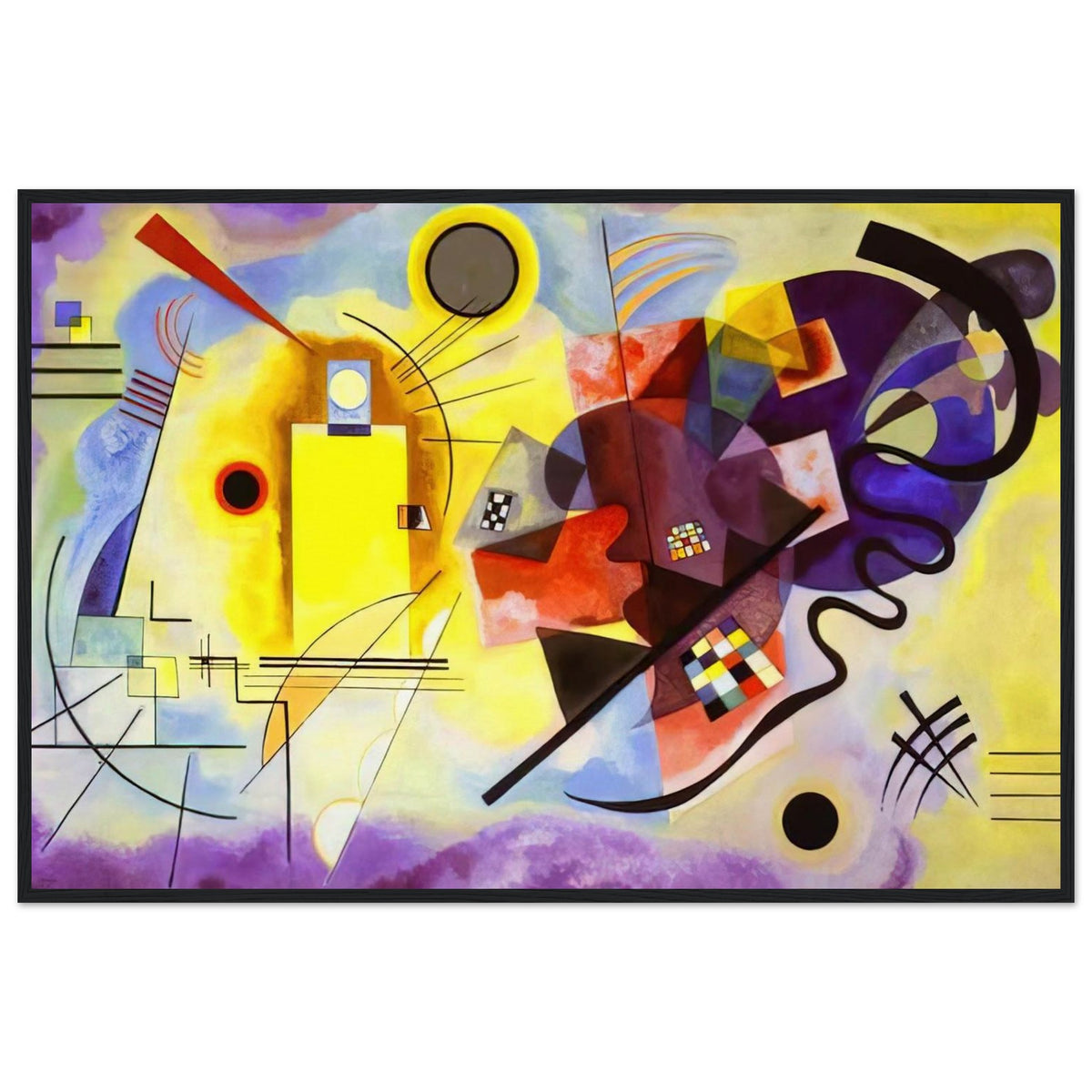 YELLOW RED BLUE 1925 Framed Poster | Wassily Kandinsky Framed Prints Wall Art | Wassily Kandinsky Shop