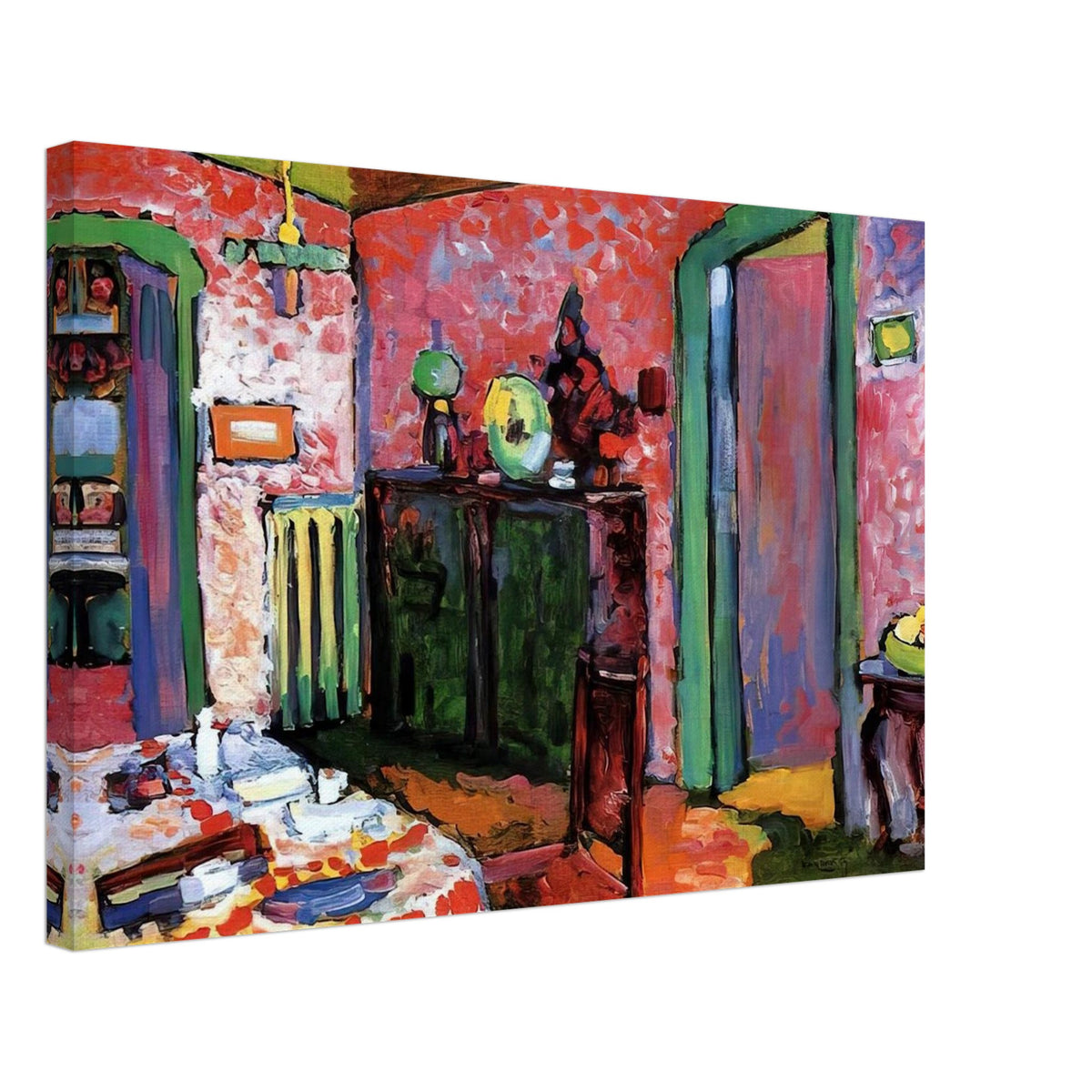 INTERIOR MY DINING ROOM 1909 Canvas | Wassily Kandinsky Canvas | Wassily Kandinsky Shop