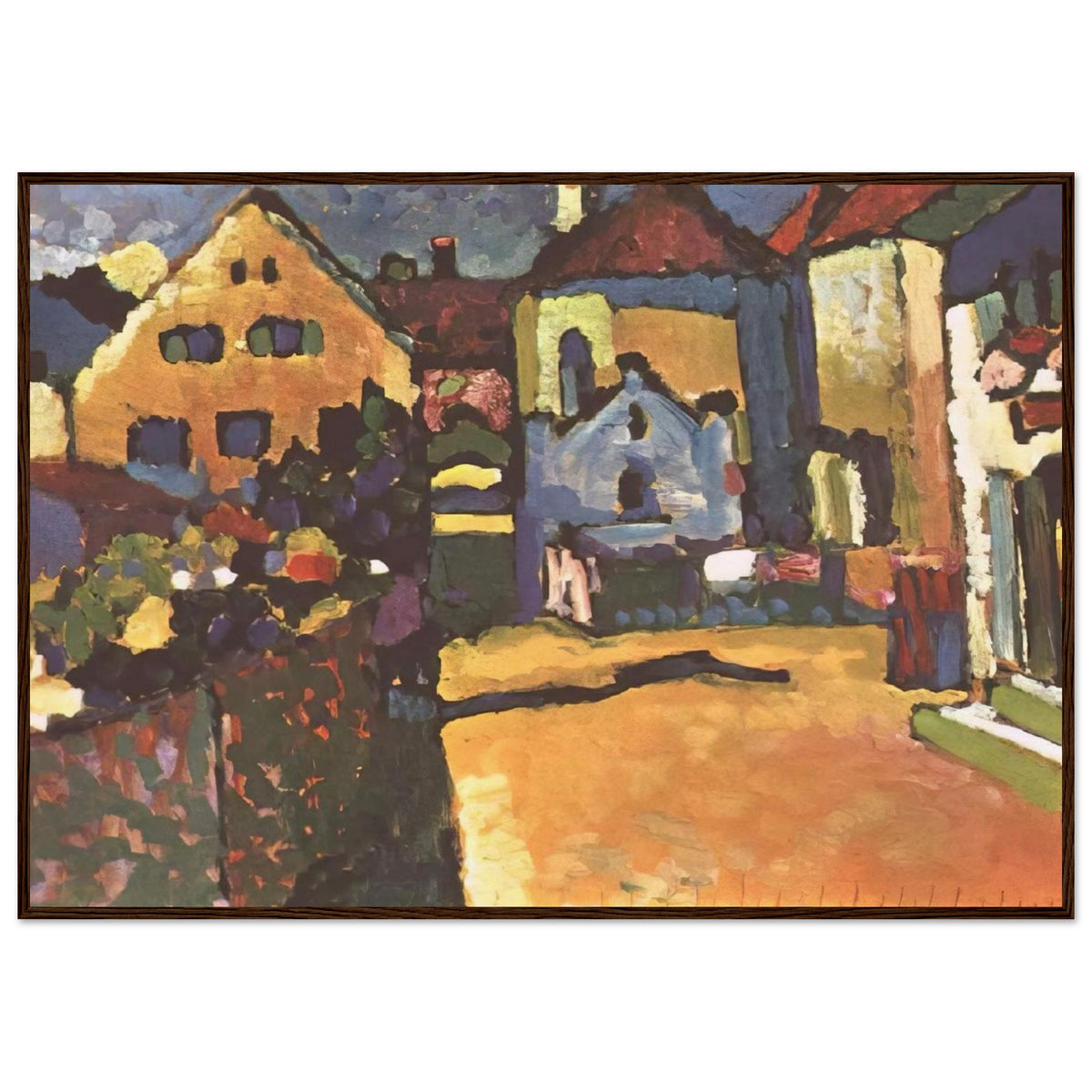 GRUNGASSE IN MURNAU 1909 Framed Poster | Wassily Kandinsky Framed Prints Wall Art | Wassily Kandinsky Shop