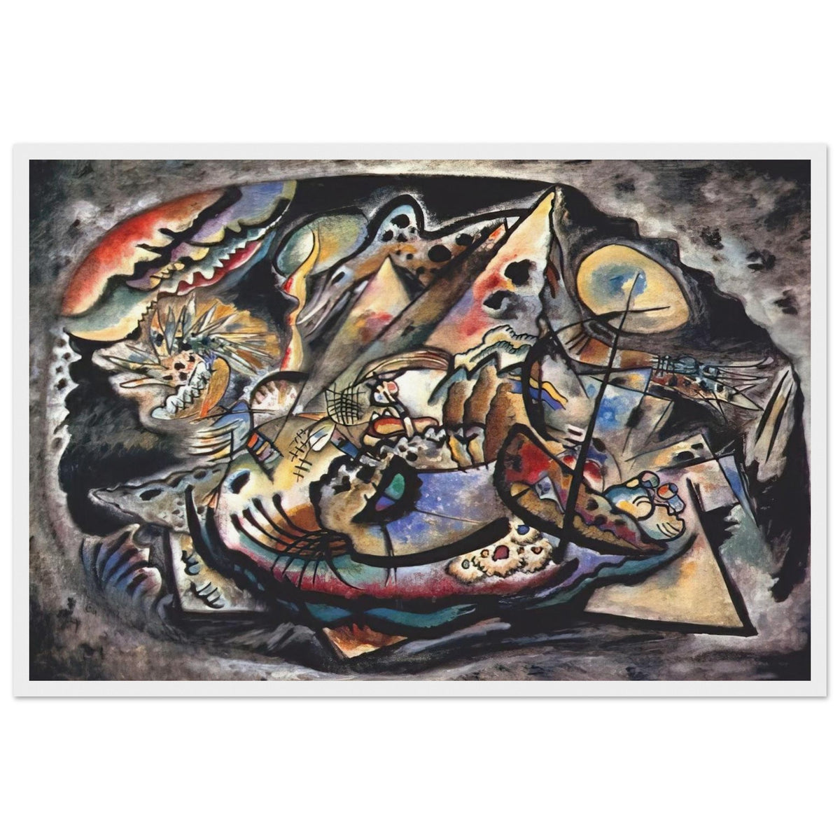 GREY OVAL 1917 Framed Poster | Wassily Kandinsky Framed Prints Wall Art | Wassily Kandinsky Shop