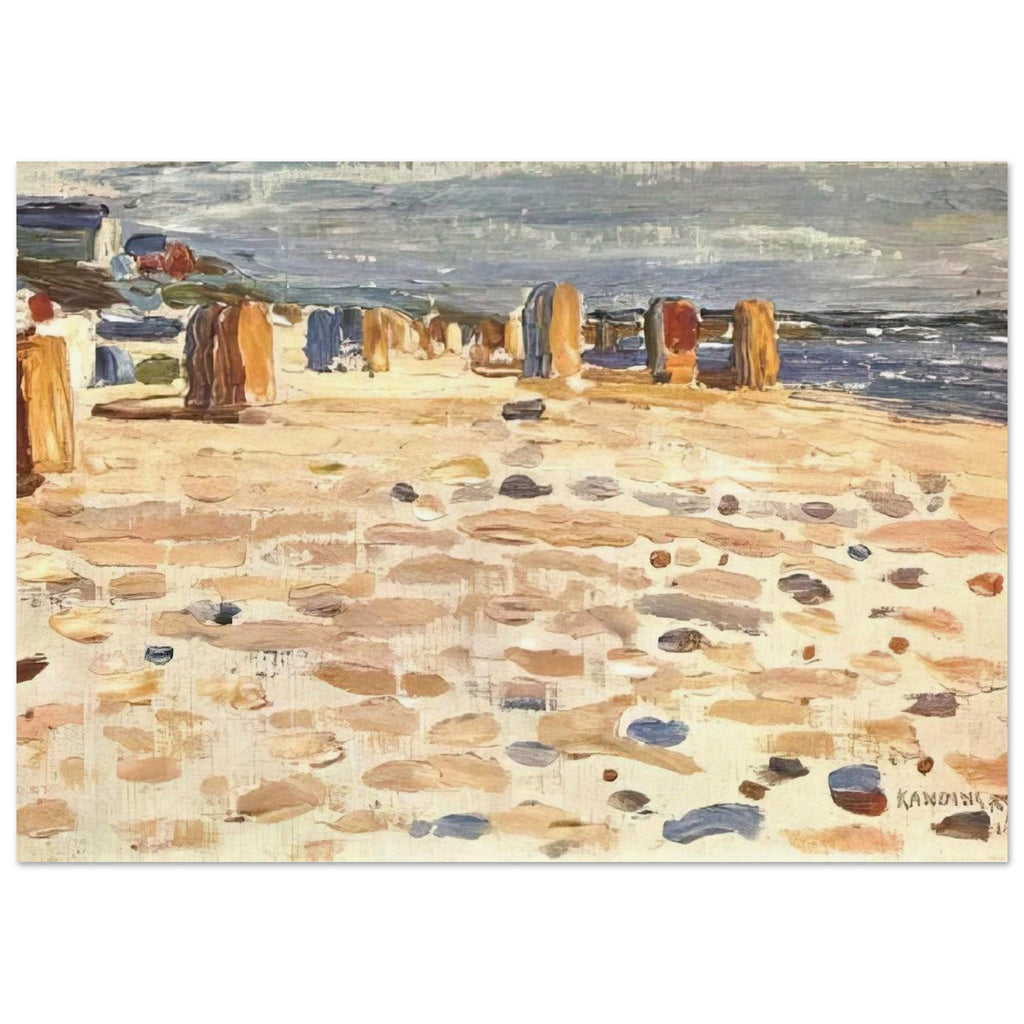 BEACH BASKETS IN HOLLAND 1904 Poster | Wassily Kandinsky Poster | Wassily Kandinsky Shop