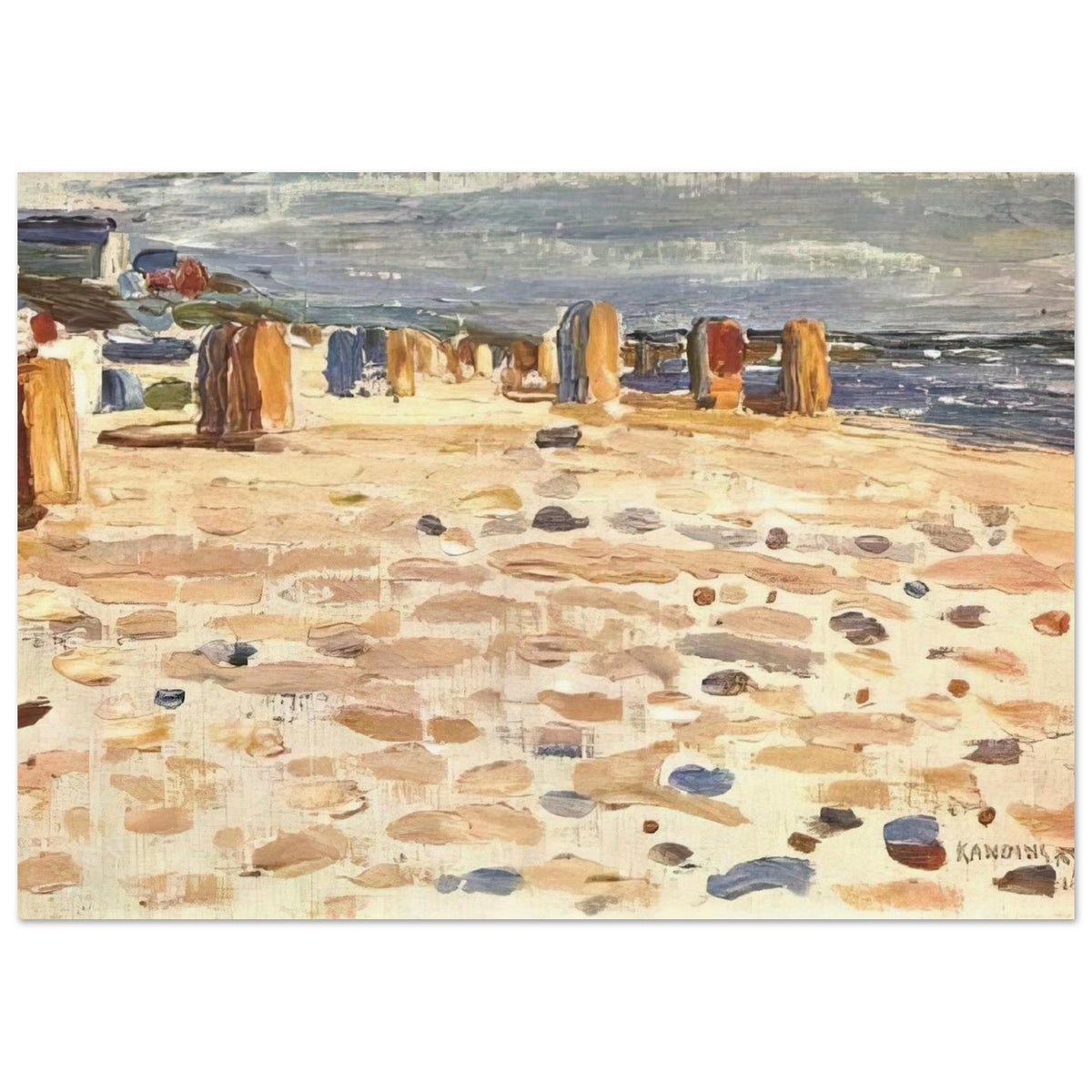 BEACH BASKETS IN HOLLAND 1904 Poster | Wassily Kandinsky Poster | Wassily Kandinsky Shop