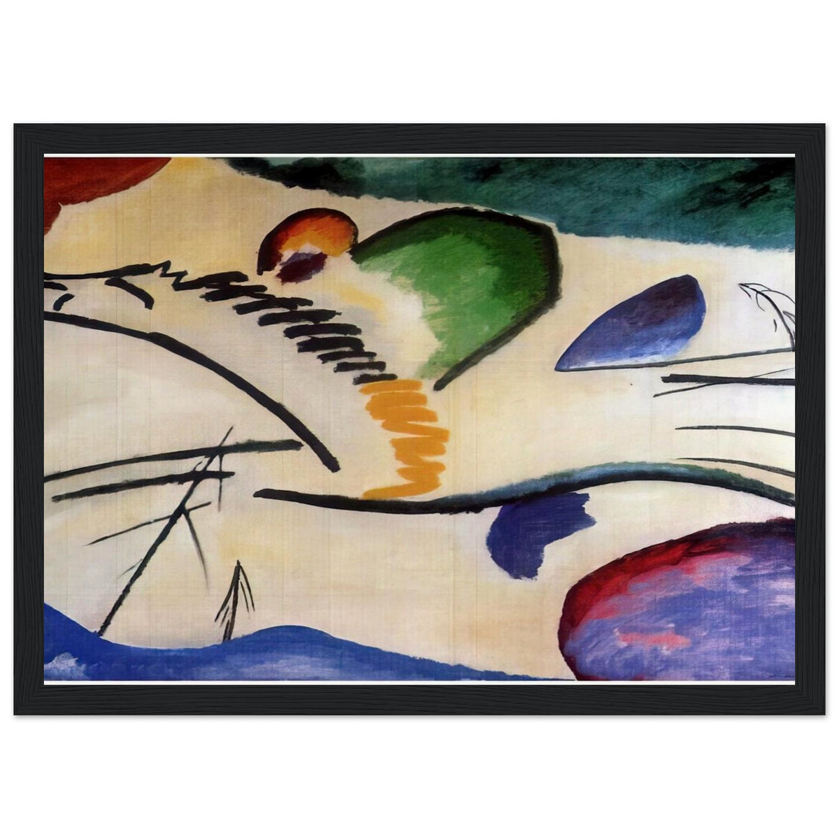 LYRICAL LYRICS 1911 Framed Poster | Wassily Kandinsky Framed Prints Wall Art | Wassily Kandinsky Shop