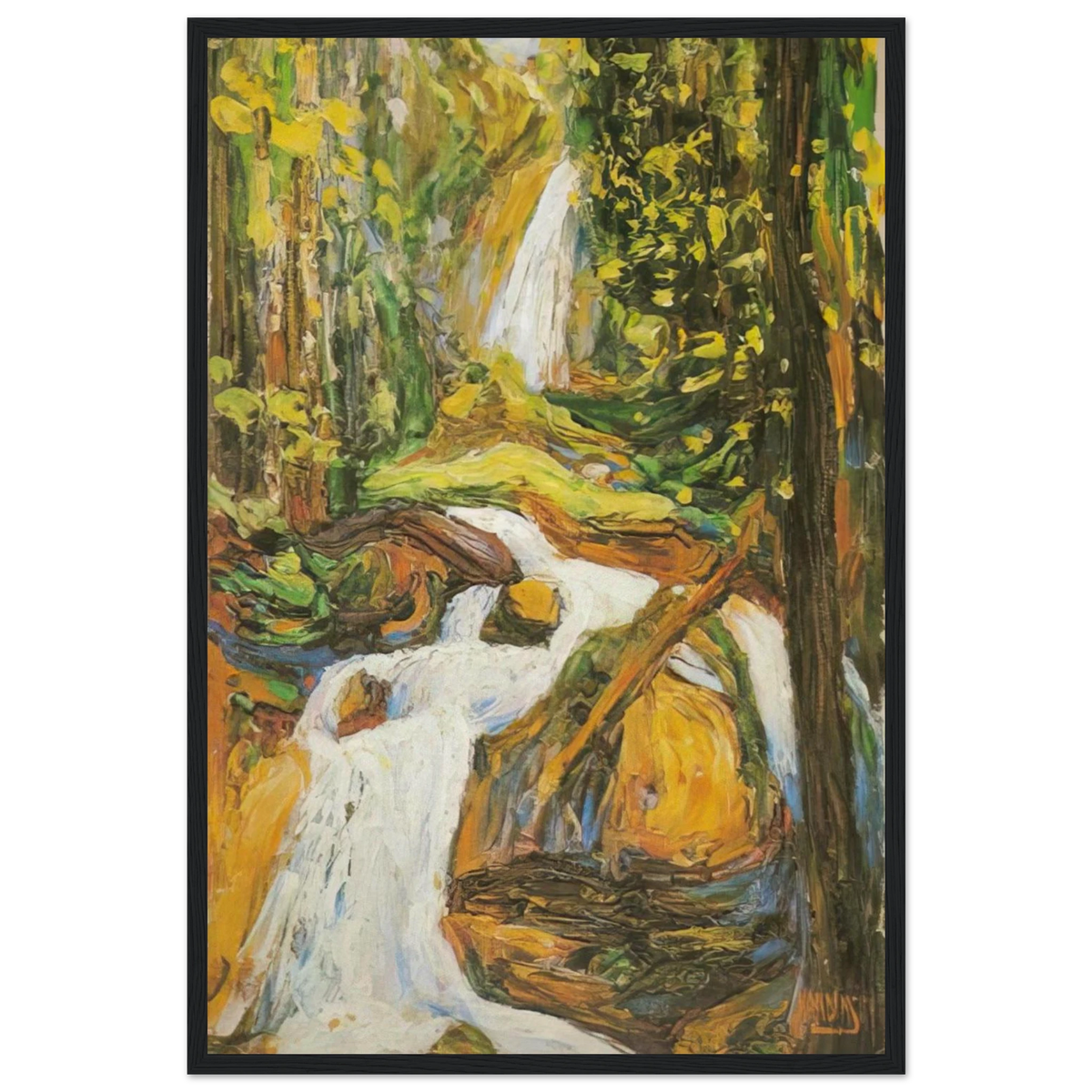 KOCHEL WATERFALL I Framed Poster | Wassily Kandinsky Framed Prints Wall Art | Wassily Kandinsky Shop