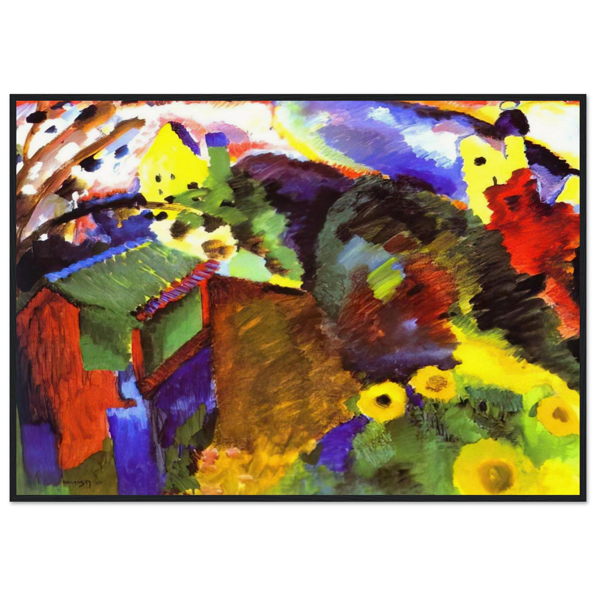 MURNAU GARDEN 1910 Framed Poster | Wassily Kandinsky Framed Prints Wall Art | Wassily Kandinsky Shop