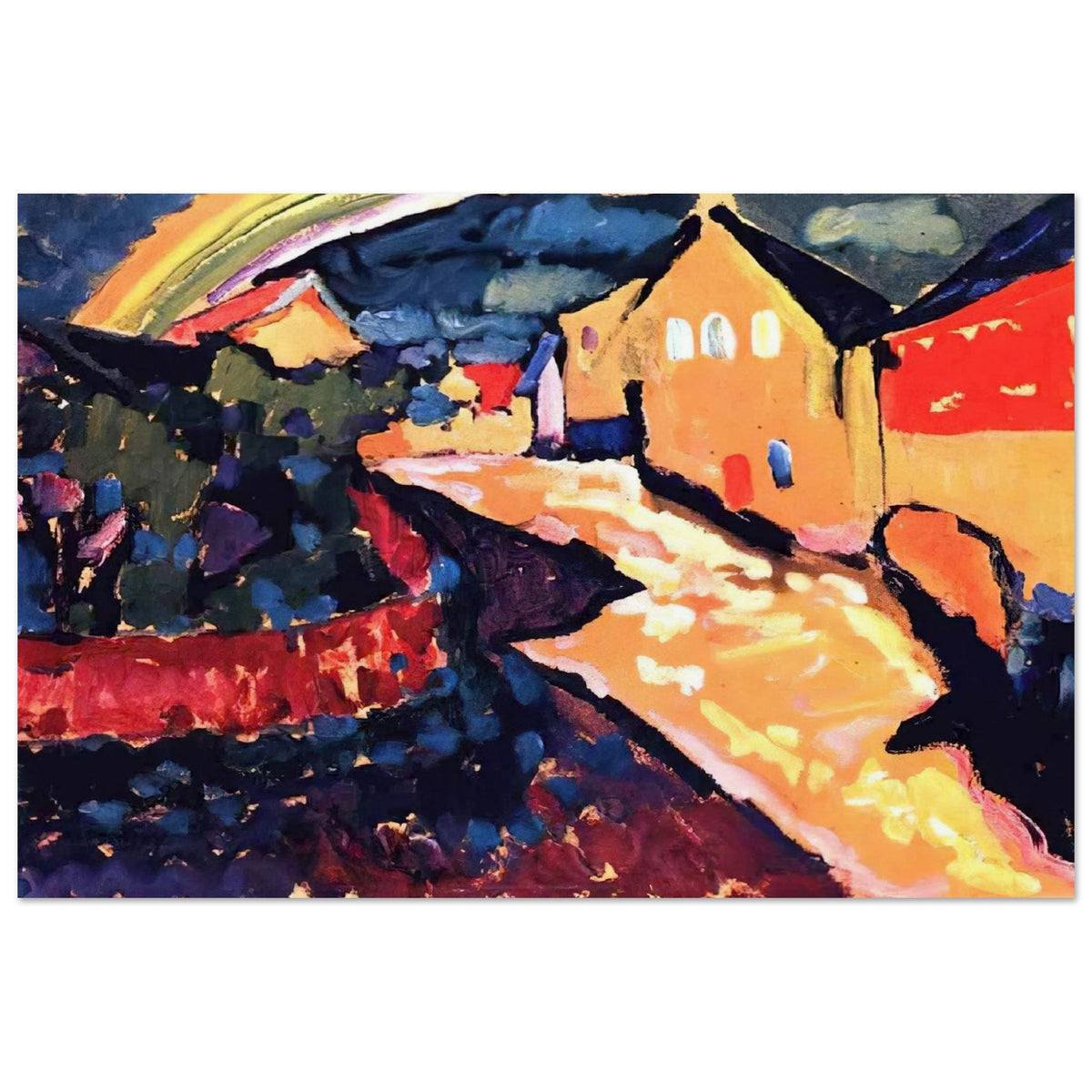 MURNAU WITH RAINBOW 1909 Poster | Wassily Kandinsky Poster | Wassily Kandinsky Shop