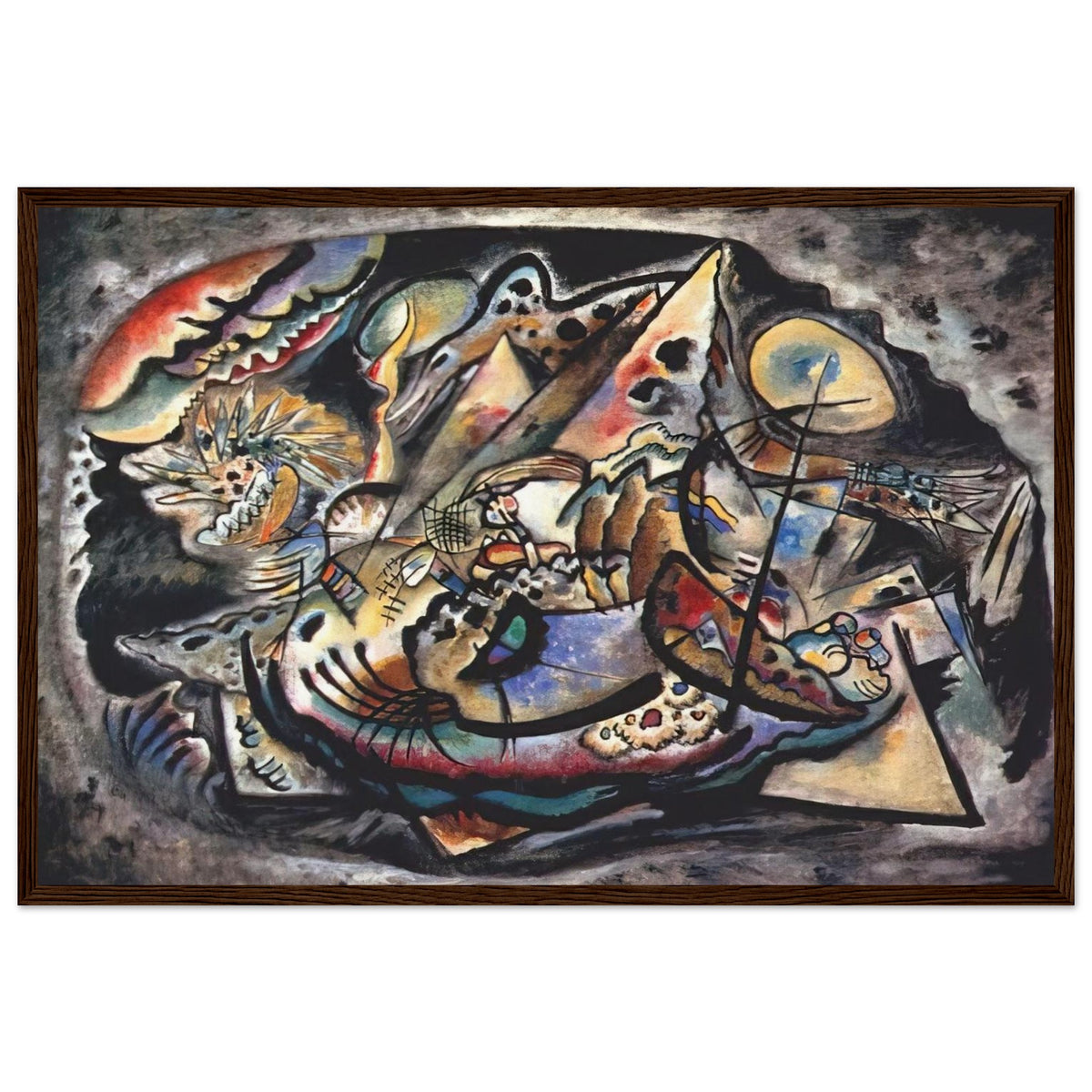 GREY OVAL 1917 Framed Poster | Wassily Kandinsky Framed Prints Wall Art | Wassily Kandinsky Shop