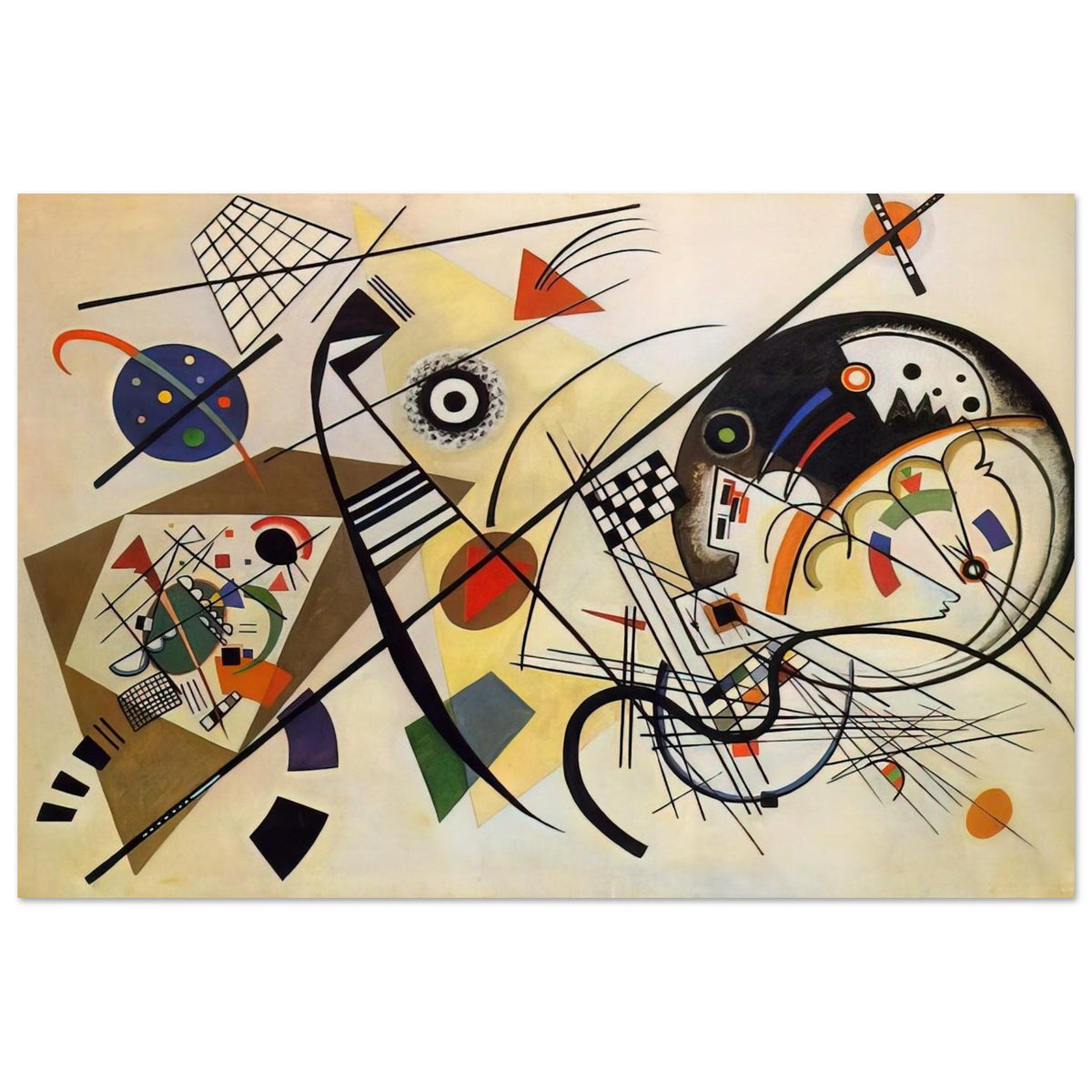 TRANSVERSE LINE 1923 Poster | Wassily Kandinsky Poster | Wassily Kandinsky Shop