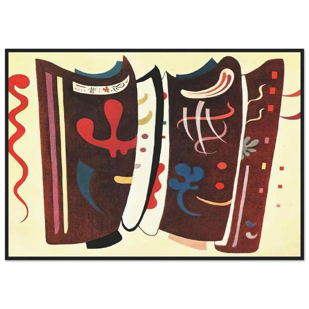 BROWN WITH SUPPLEMENT 1935 Framed Poster | Wassily Kandinsky Framed Prints Wall Art | Wassily Kandinsky Shop
