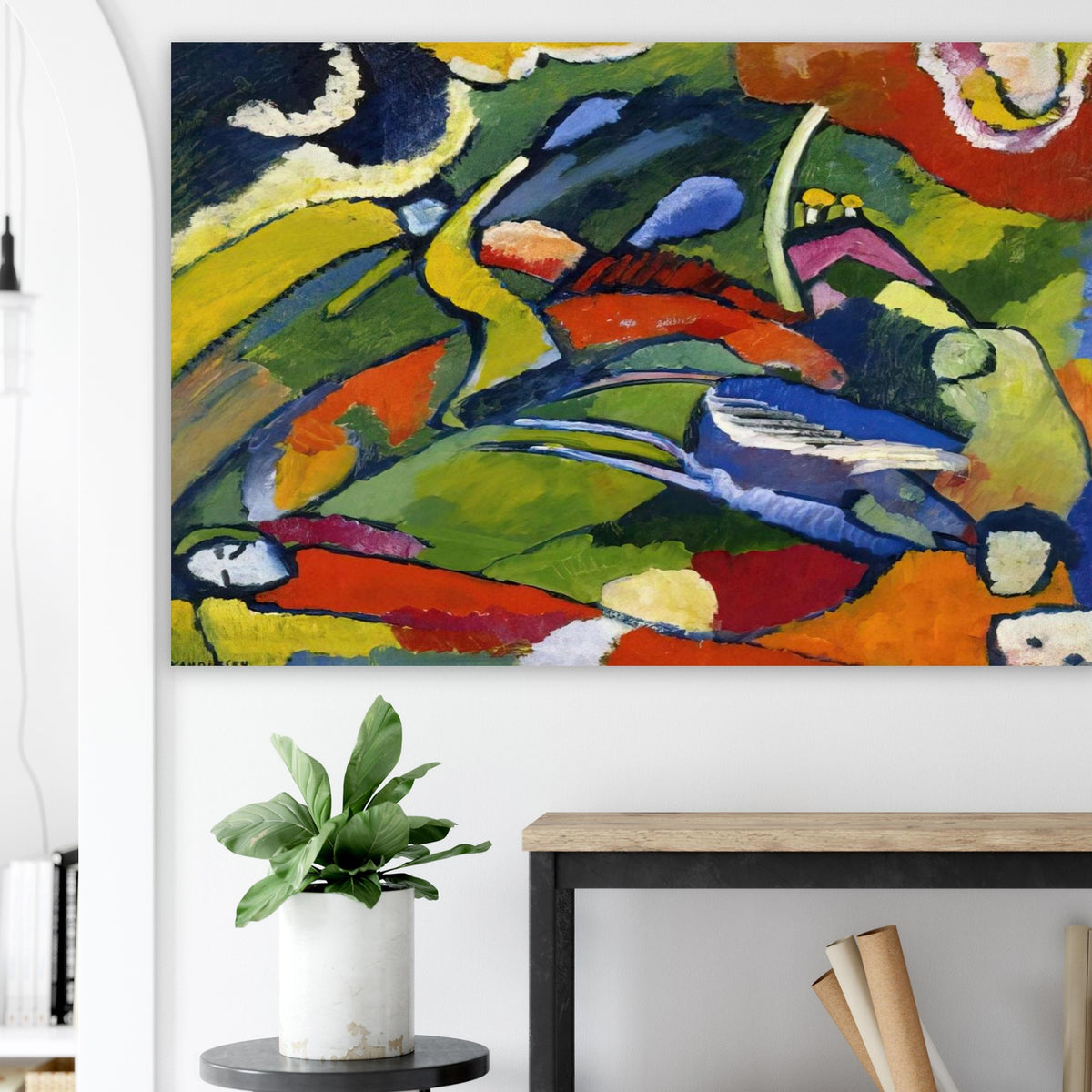TWO RIDERS AND RECLINING FIGURE Poster | Wassily Kandinsky Poster | Wassily Kandinsky Shop