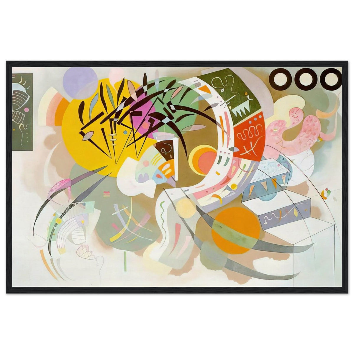 DOMINANT CURVE 1936 Framed Poster | Wassily Kandinsky Framed Prints Wall Art | Wassily Kandinsky Shop