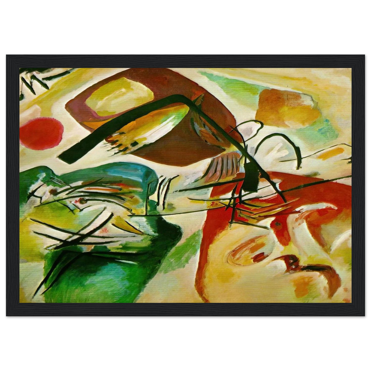 PICTURE WITH A BLACK ARCH 1912 Framed Poster | Wassily Kandinsky Framed Prints Wall Art | Wassily Kandinsky Shop