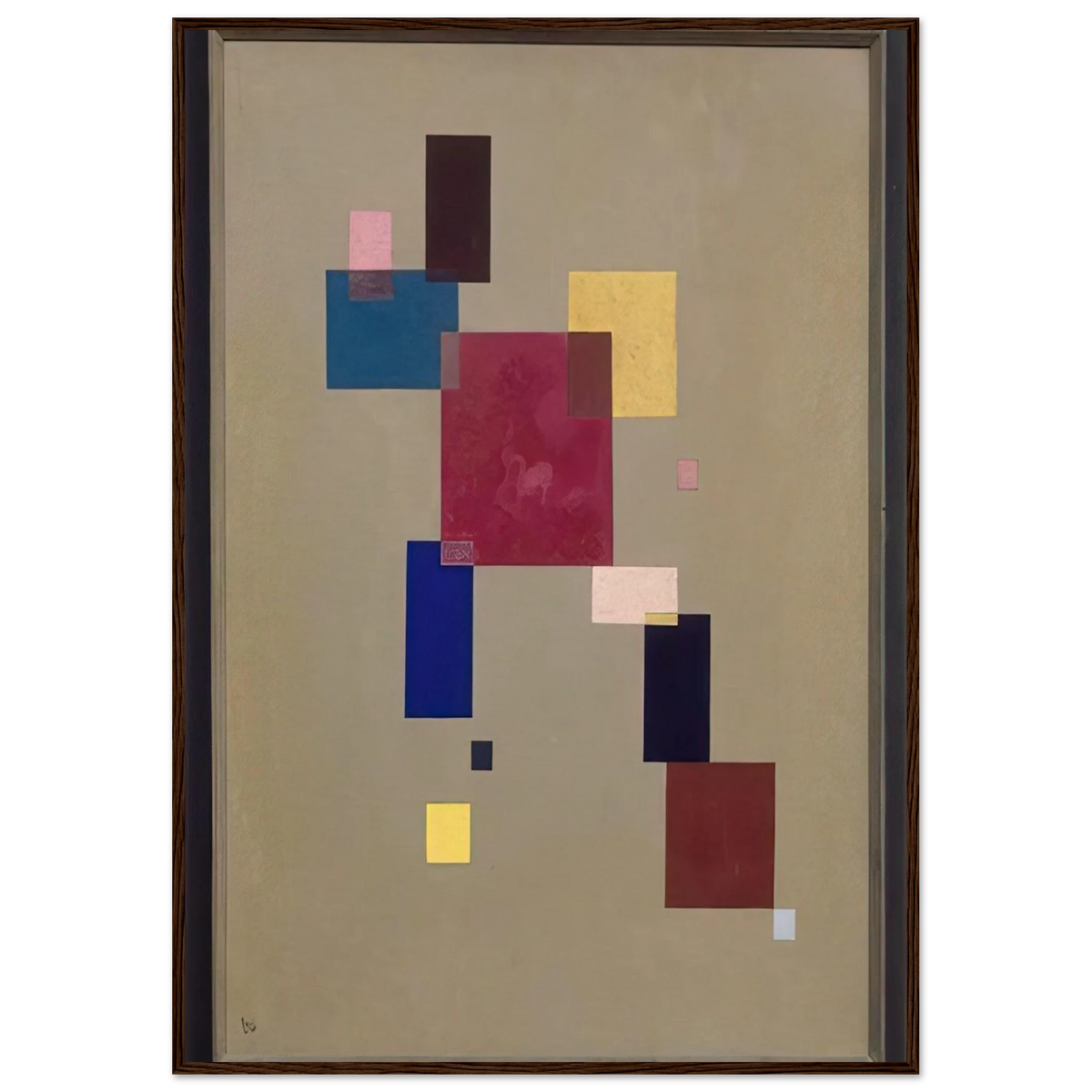 THREE RECTANGLES 1930 Framed Poster | Wassily Kandinsky Framed Prints Wall Art | Wassily Kandinsky Shop
