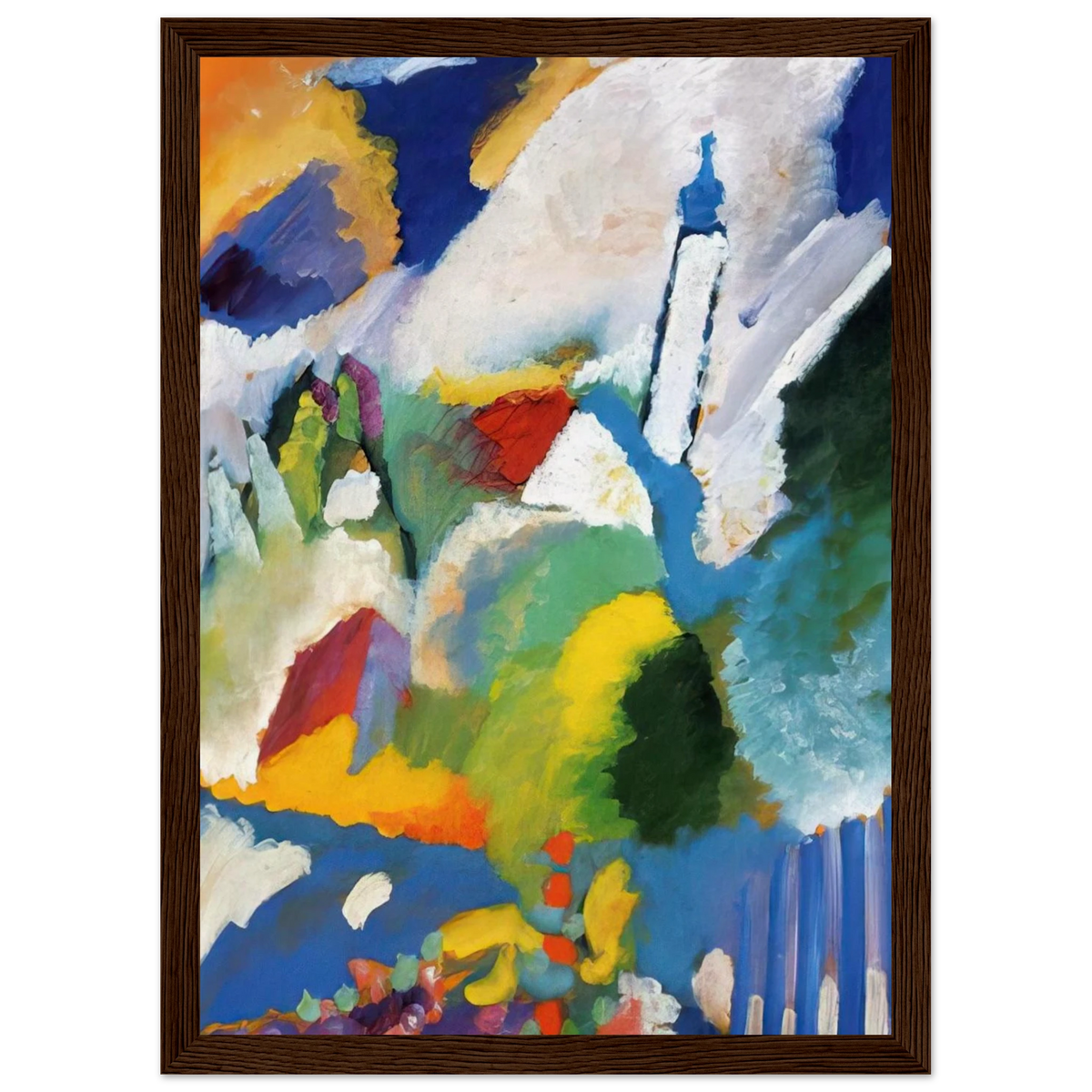 MURNAU WITH A CHURCH 1910 Framed Poster | Wassily Kandinsky Framed Prints Wall Art | Wassily Kandinsky Shop