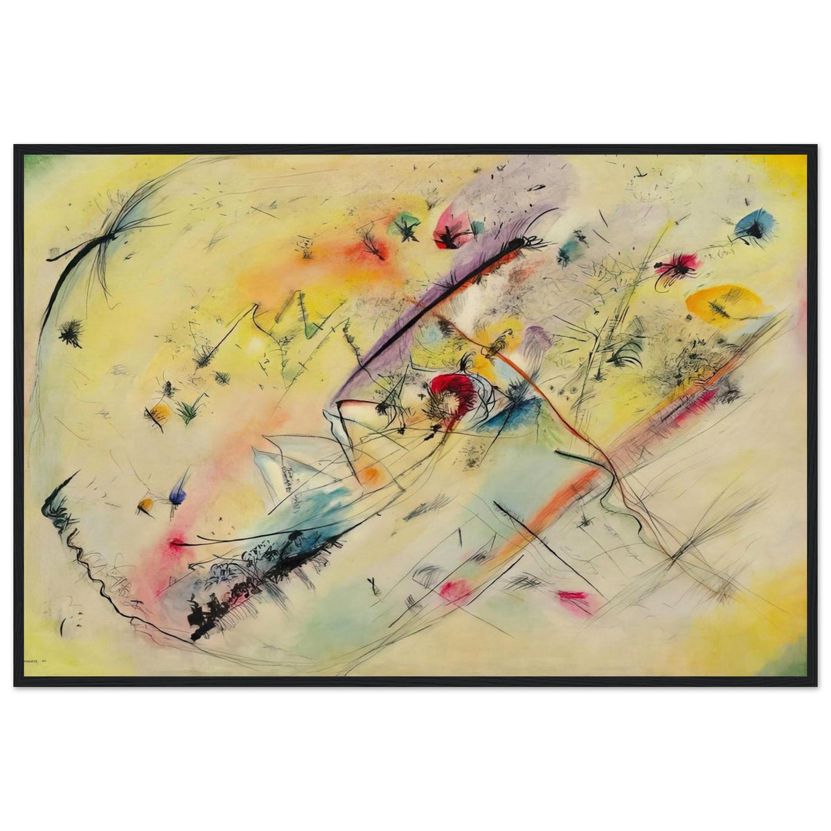 BRIGHT PICTURE 1913 Framed Poster | Wassily Kandinsky Framed Prints Wall Art | Wassily Kandinsky Shop