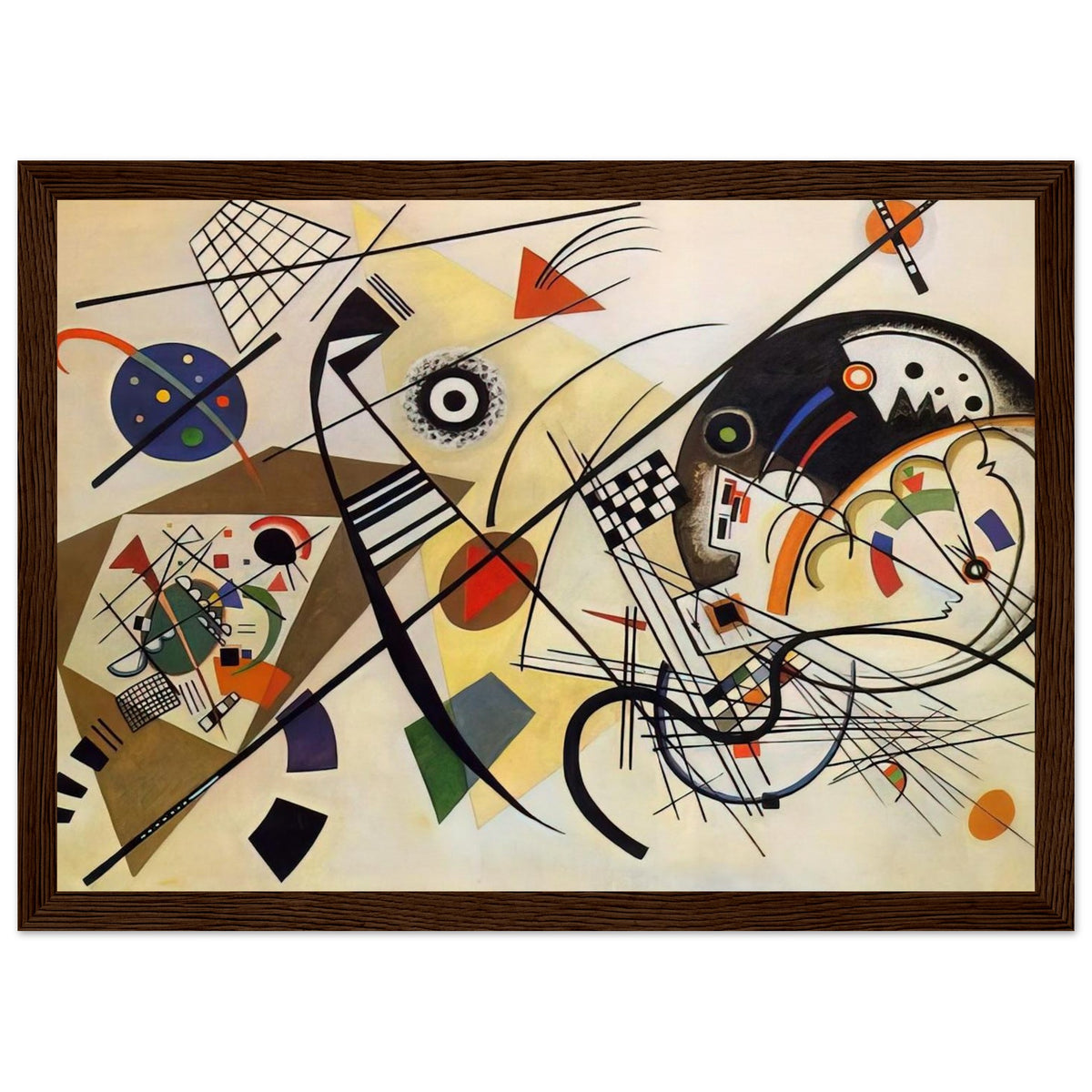TRANSVERSE LINE 1923 Framed Poster | Wassily Kandinsky Framed Prints Wall Art | Wassily Kandinsky Shop