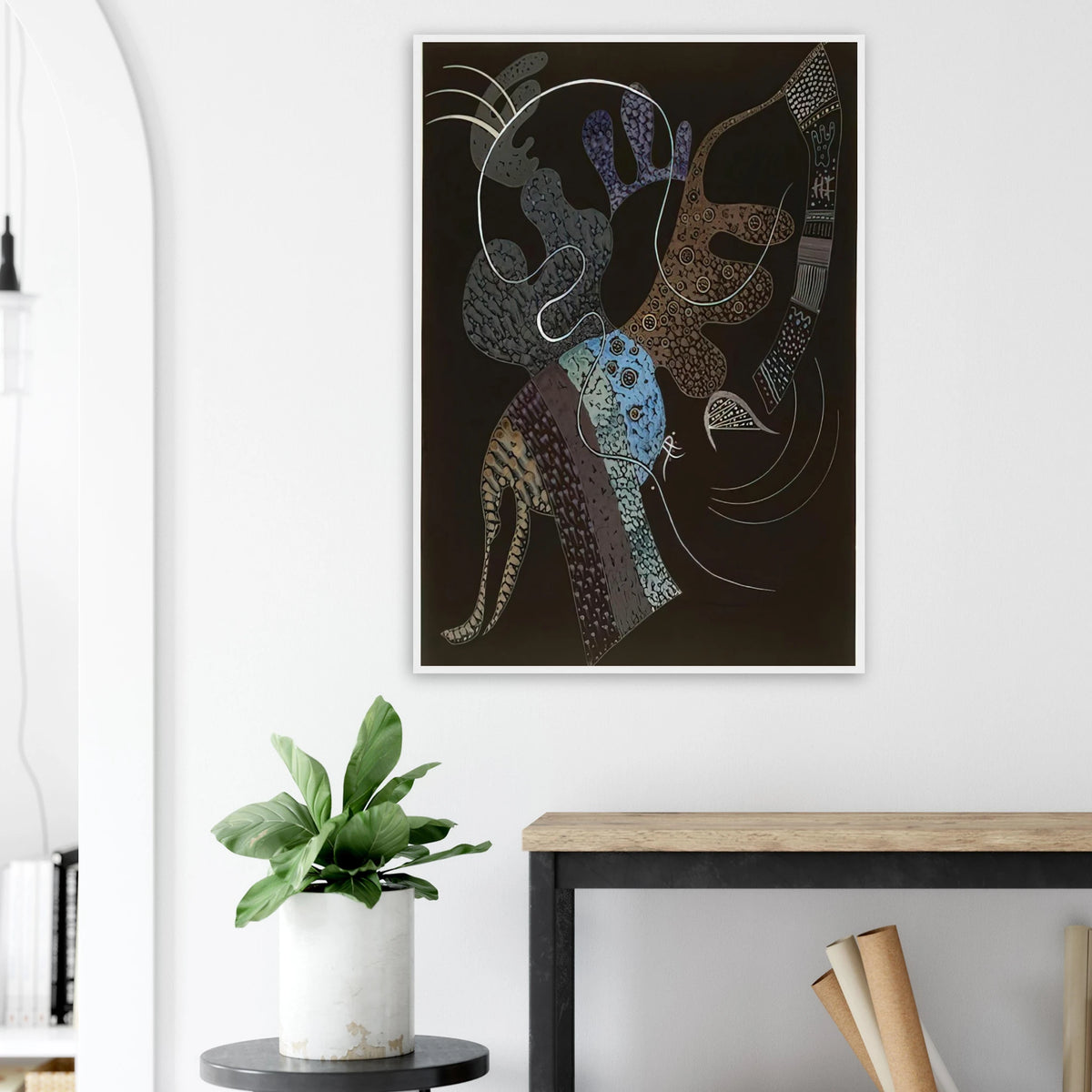 WHITE LINE 1936 Framed Poster | Wassily Kandinsky Framed Prints Wall Art | Wassily Kandinsky Shop