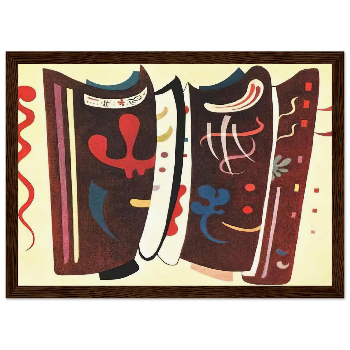 BROWN WITH SUPPLEMENT 1935 Framed Poster | Wassily Kandinsky Framed Prints Wall Art | Wassily Kandinsky Shop