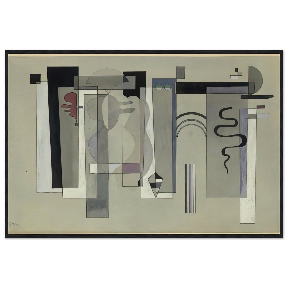 SURFACES MEETING 1934 Framed Poster | Wassily Kandinsky Framed Prints Wall Art | Wassily Kandinsky Shop