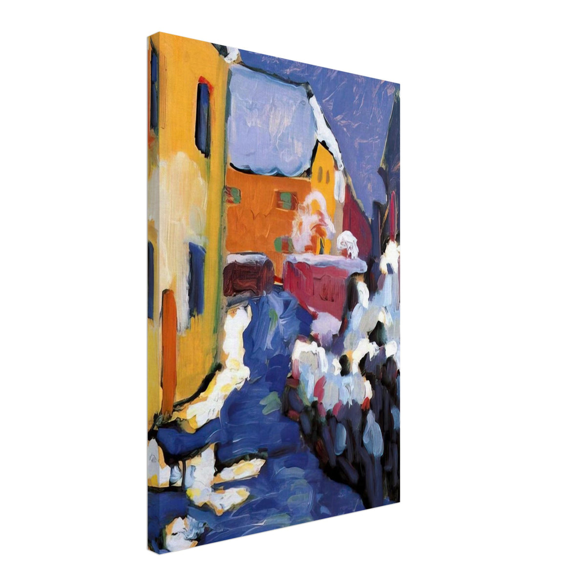 CEMETERY AND VICARAGE IN KOCHEL 1909 Canvas | Wassily Kandinsky Canvas | Wassily Kandinsky Shop