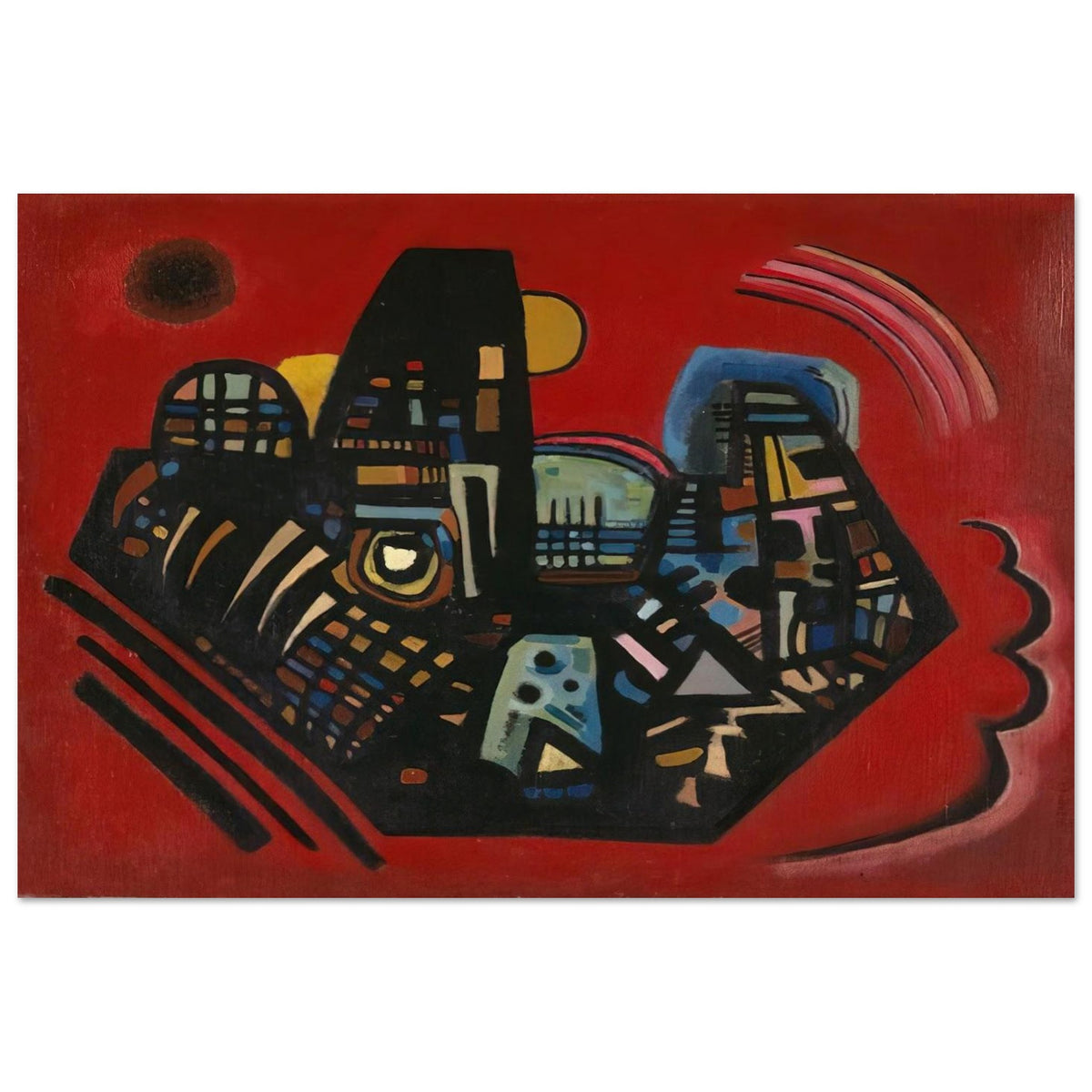 BLACK RED 1928 Poster | Wassily Kandinsky Poster | Wassily Kandinsky Shop