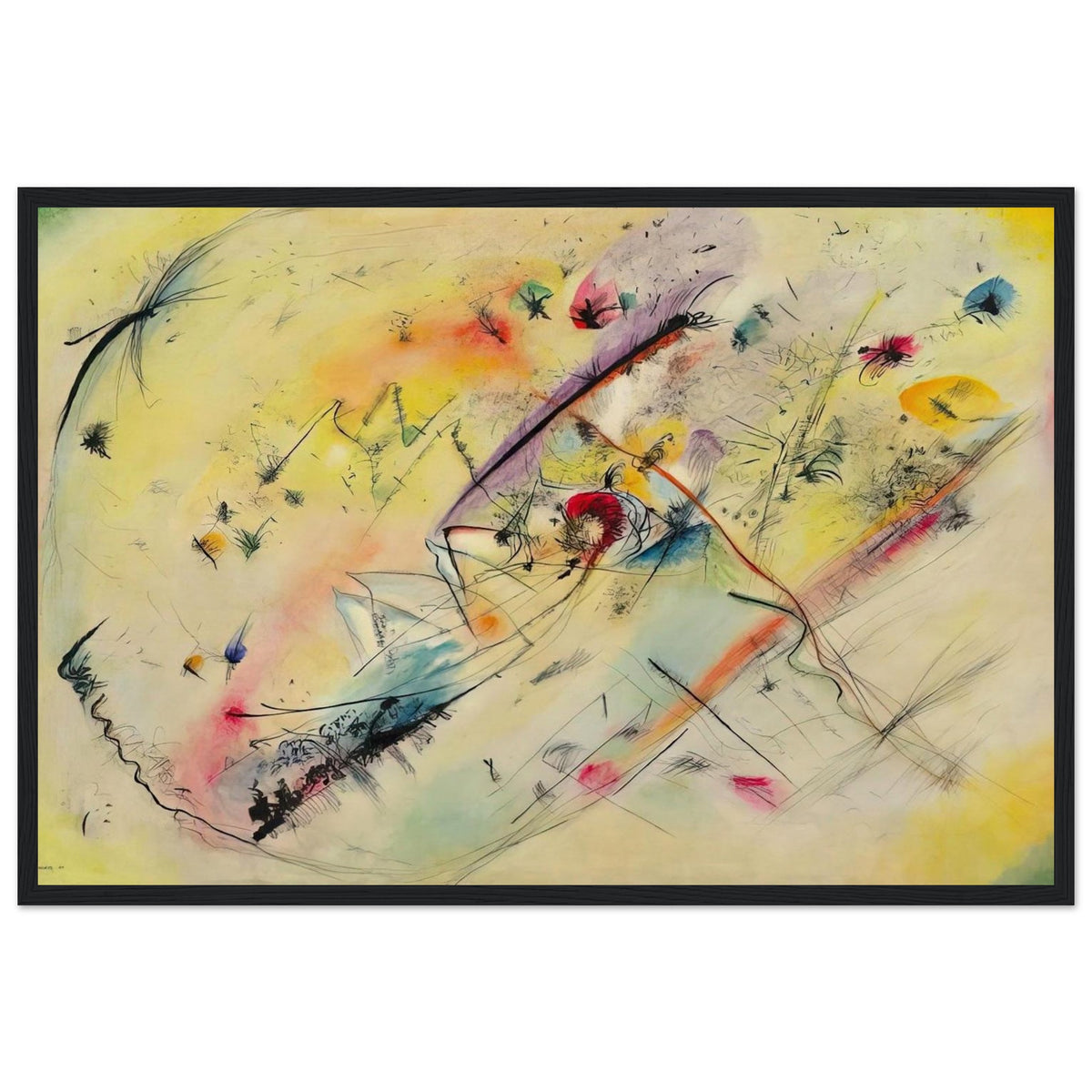 BRIGHT PICTURE 1913 Framed Poster | Wassily Kandinsky Framed Prints Wall Art | Wassily Kandinsky Shop