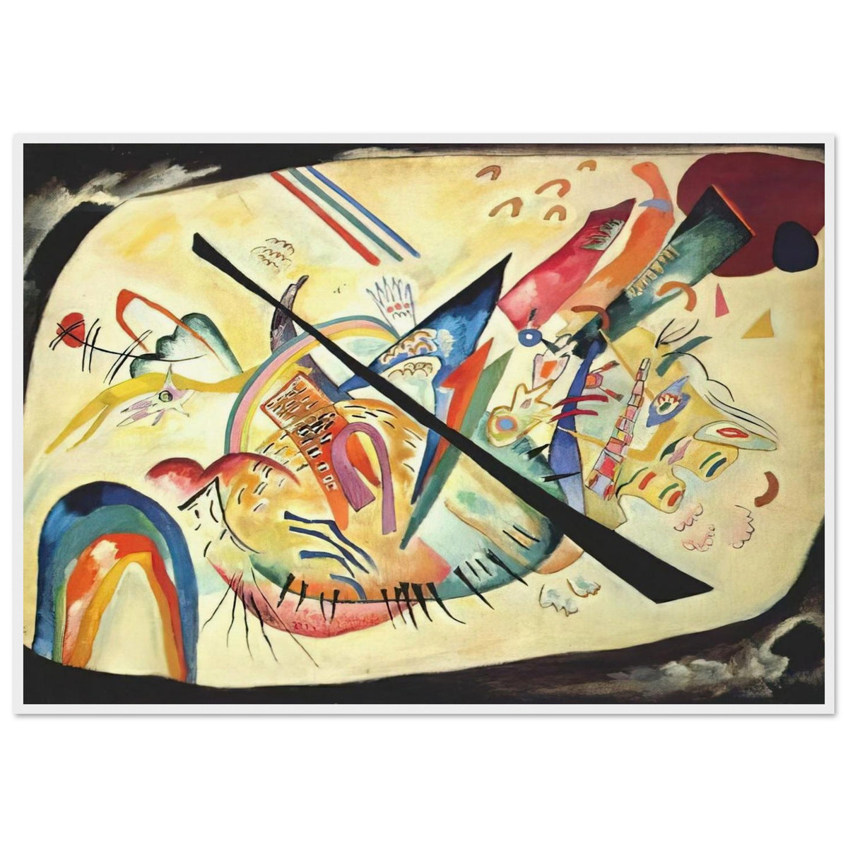 WHITE OVAL 1919 Framed Poster | Wassily Kandinsky Framed Prints Wall Art | Wassily Kandinsky Shop