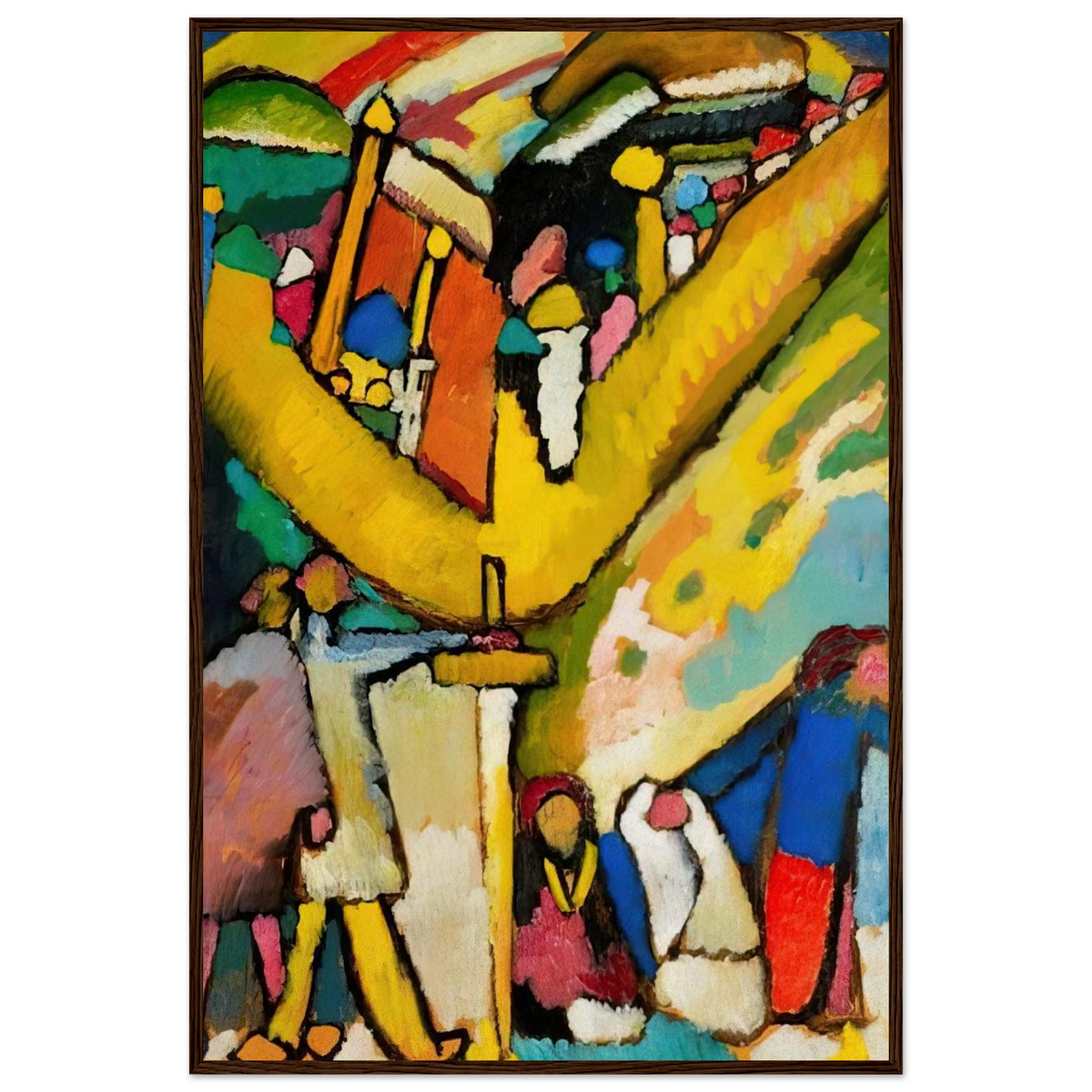 STUDY FOR IMPROVISATION 8 1909 Framed Poster | Wassily Kandinsky Framed Prints Wall Art | Wassily Kandinsky Shop