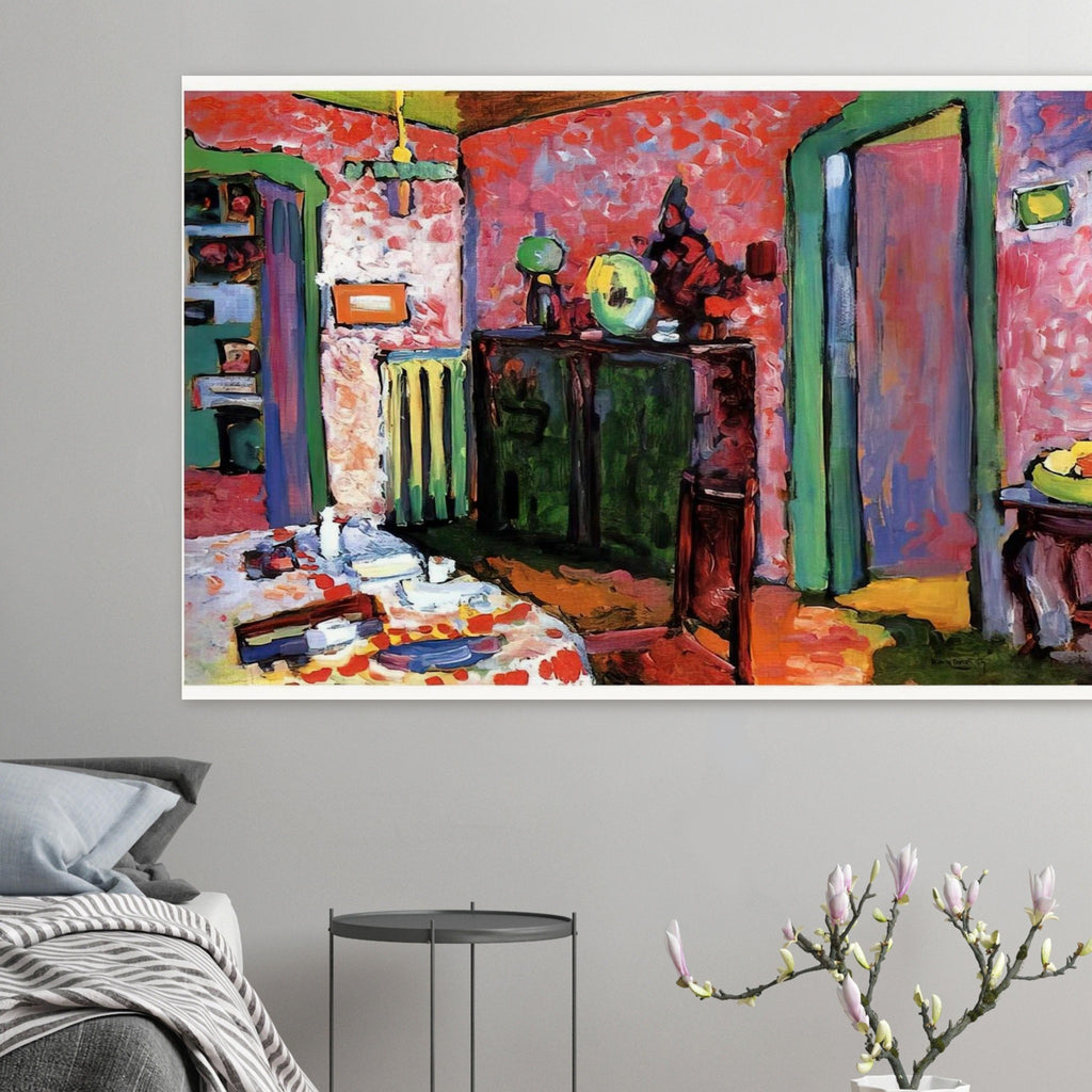 INTERIOR MY DINING ROOM 1909 Poster | Wassily Kandinsky Poster | Wassily Kandinsky Shop