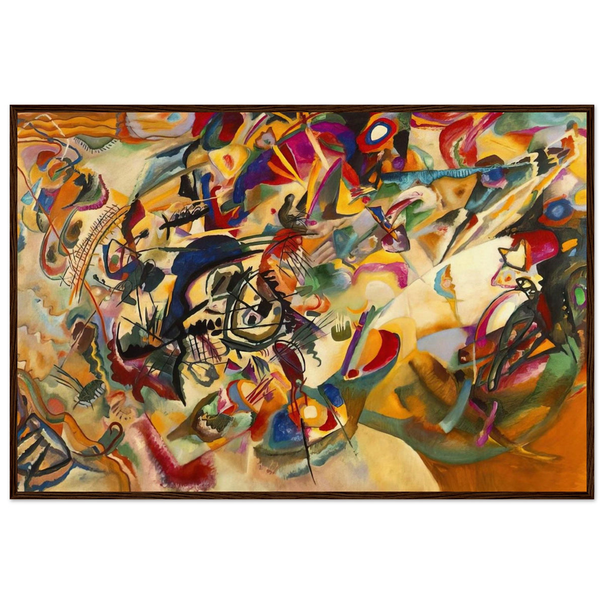 COMPOSITION VII 1913 Framed Poster | Wassily Kandinsky Framed Prints Wall Art | Wassily Kandinsky Shop