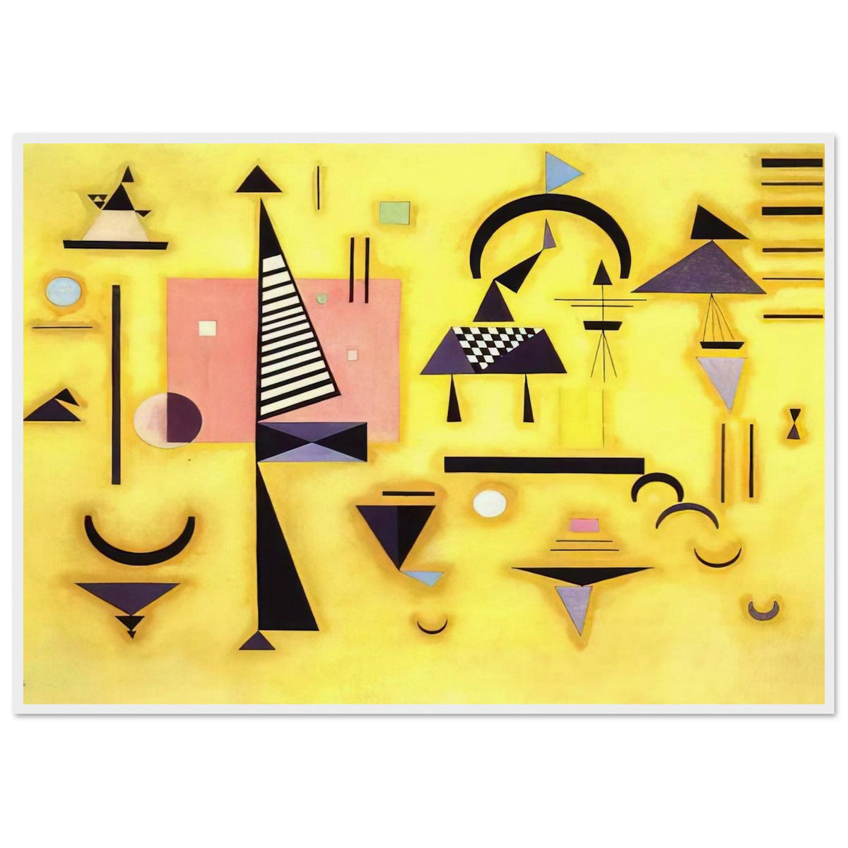 DECISIVE PINK 1932 Framed Poster | Wassily Kandinsky Framed Prints Wall Art | Wassily Kandinsky Shop