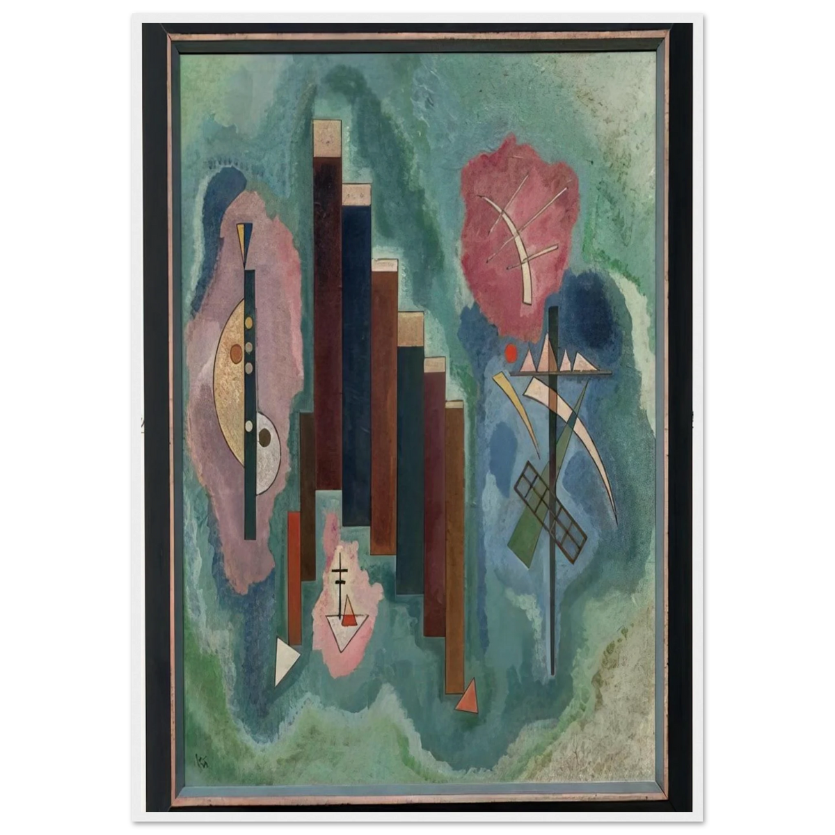 DOWNWARDS 1929 Framed Poster | Wassily Kandinsky Framed Prints Wall Art | Wassily Kandinsky Shop