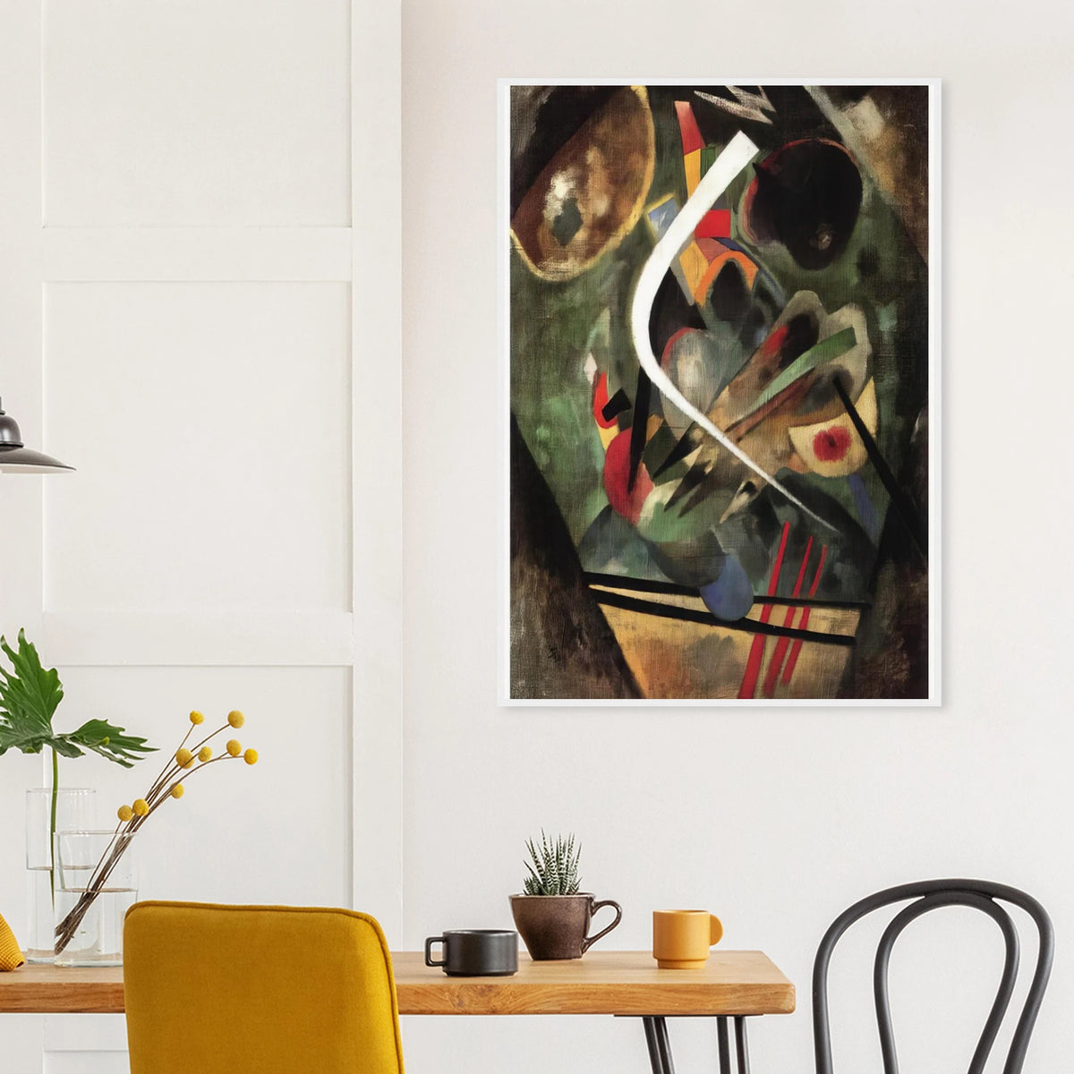 WHITE STROKE 1920 Framed Poster | Wassily Kandinsky Framed Prints Wall Art | Wassily Kandinsky Shop