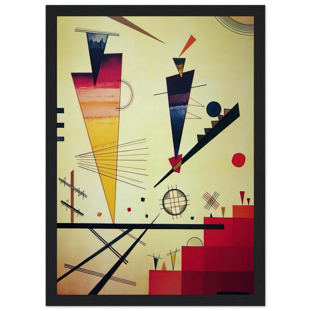 MERRY STRUCTURE 1926 Framed Poster | Wassily Kandinsky Framed Prints Wall Art | Wassily Kandinsky Shop