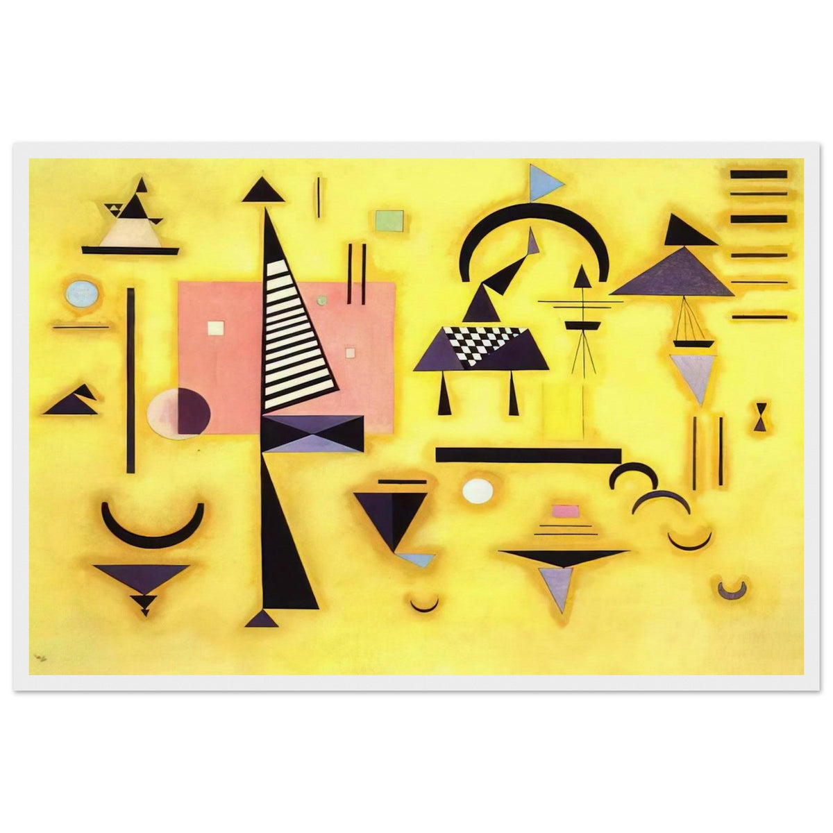 DECISIVE PINK 1932 Framed Poster | Wassily Kandinsky Framed Prints Wall Art | Wassily Kandinsky Shop