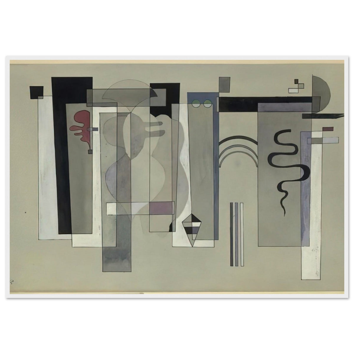 SURFACES MEETING 1934 Framed Poster | Wassily Kandinsky Framed Prints Wall Art | Wassily Kandinsky Shop